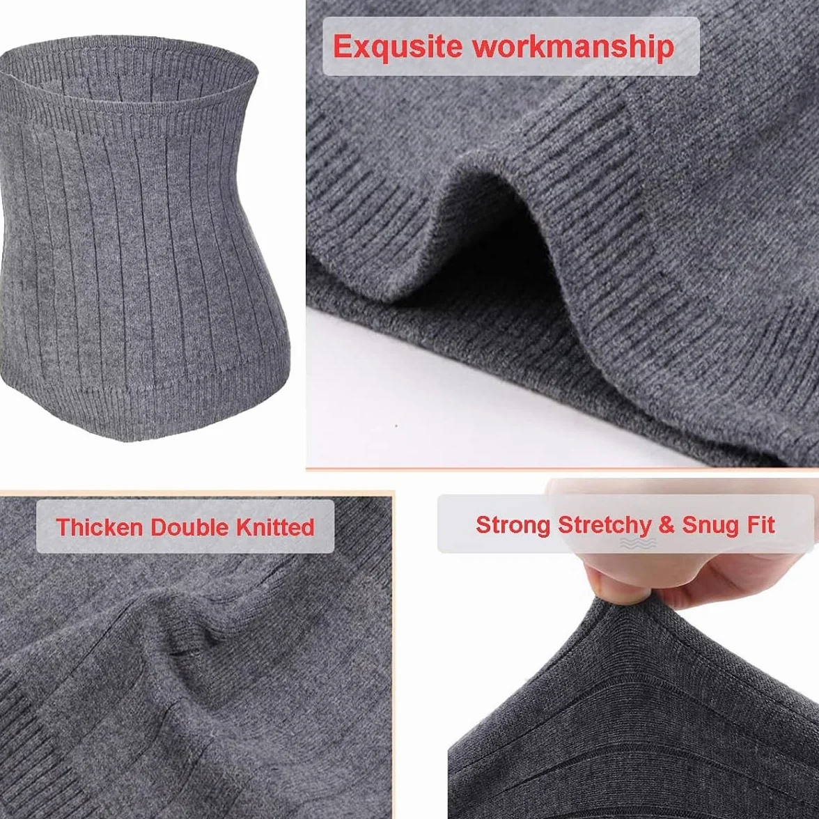 Kiuiom Calentador de Espalda,Cinturón de Calor para Lumbares,Cinturón Calentador de Invierno,Faja Lumbar Caliente para Hombres Mujeres para Cintura de Apoyo Caliente Dolores Menstruales
