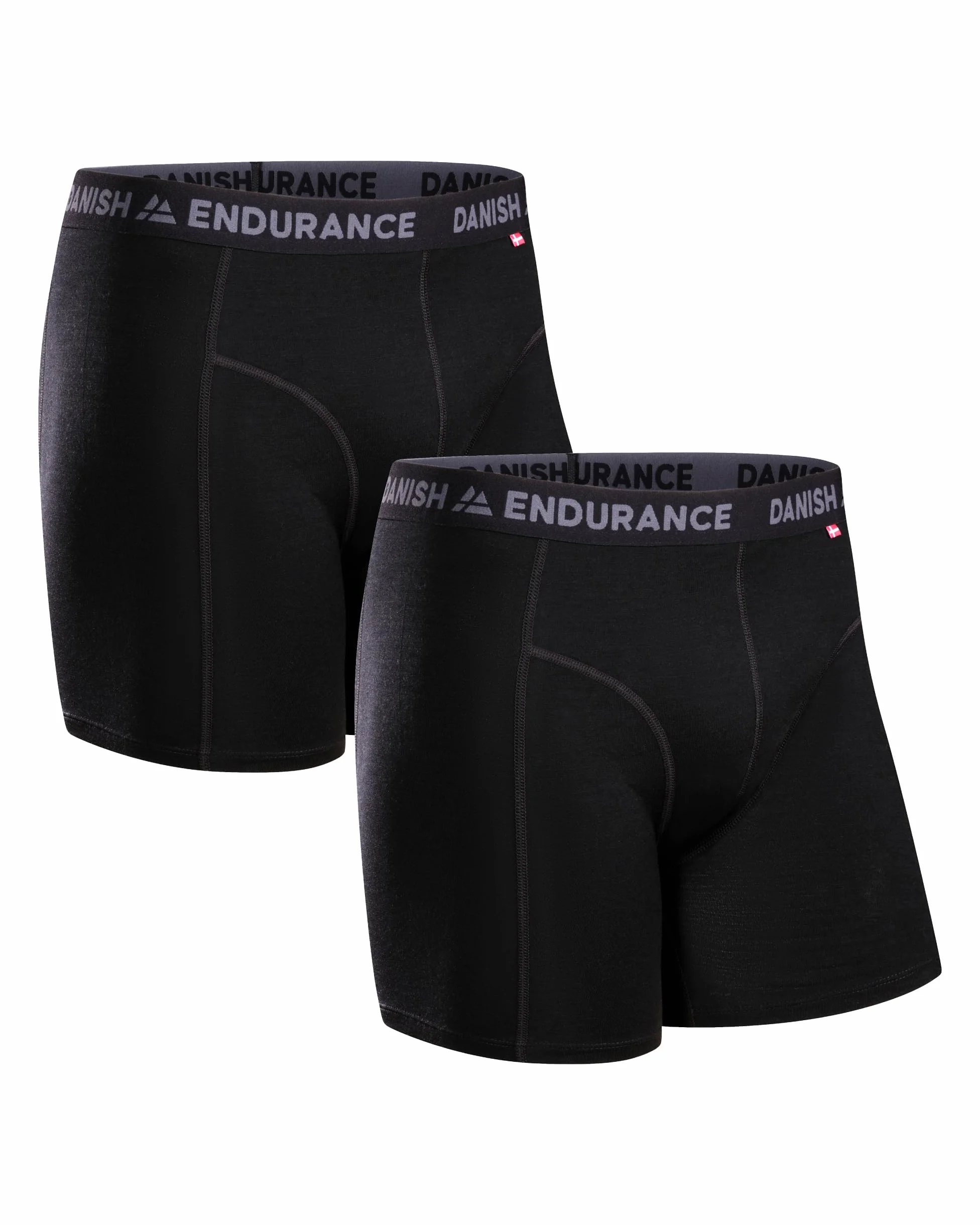 DANISH ENDURANCE Boxer de Lana Merino Hombre, Transpirables, 1 y 2 Pack