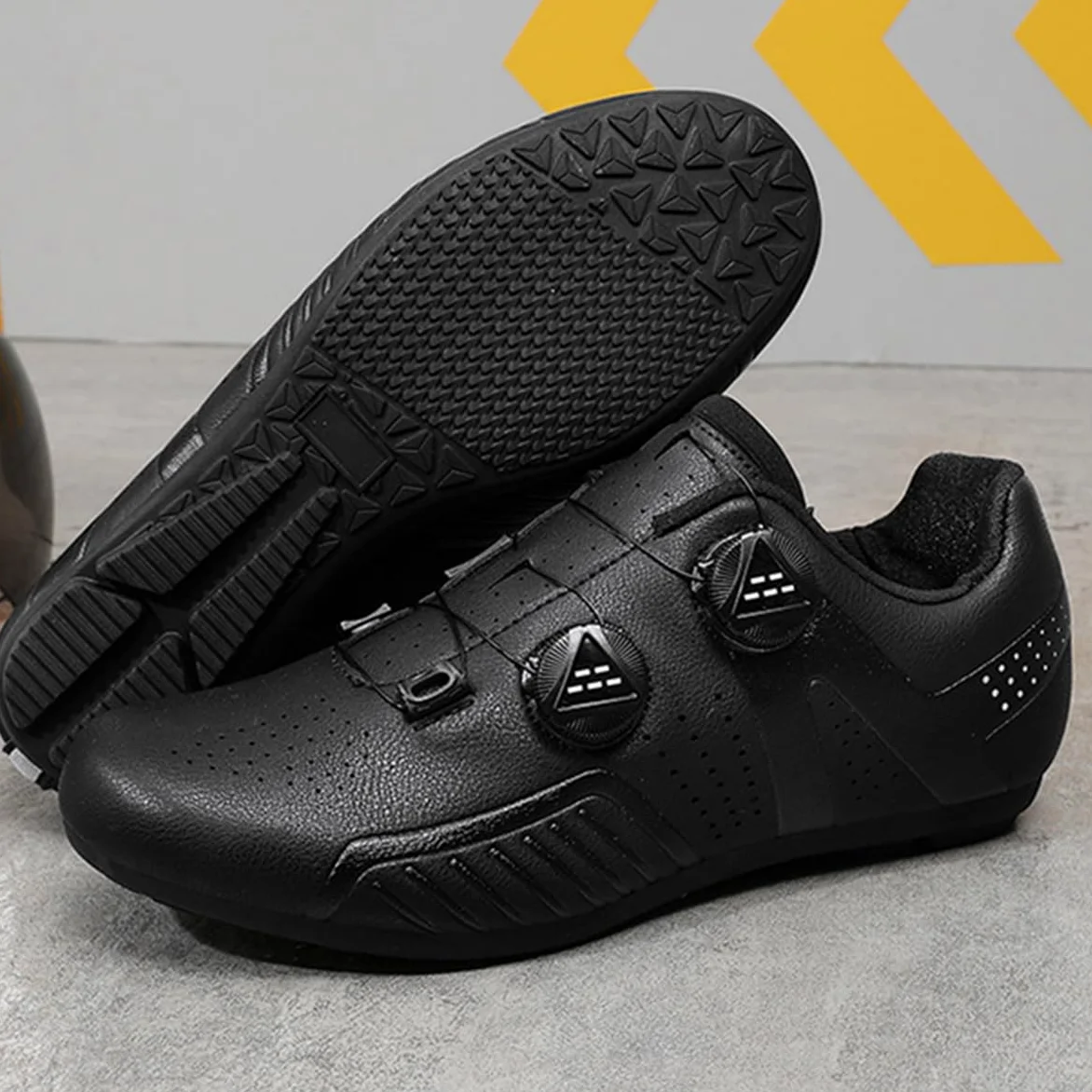 Sin Bloqueo Zapatos de Ciclismo para Hombres con Suela de Goma | Zapatos de Carretera y Montaña Transpirable Antideslizantes para Deportes al Aire Libre