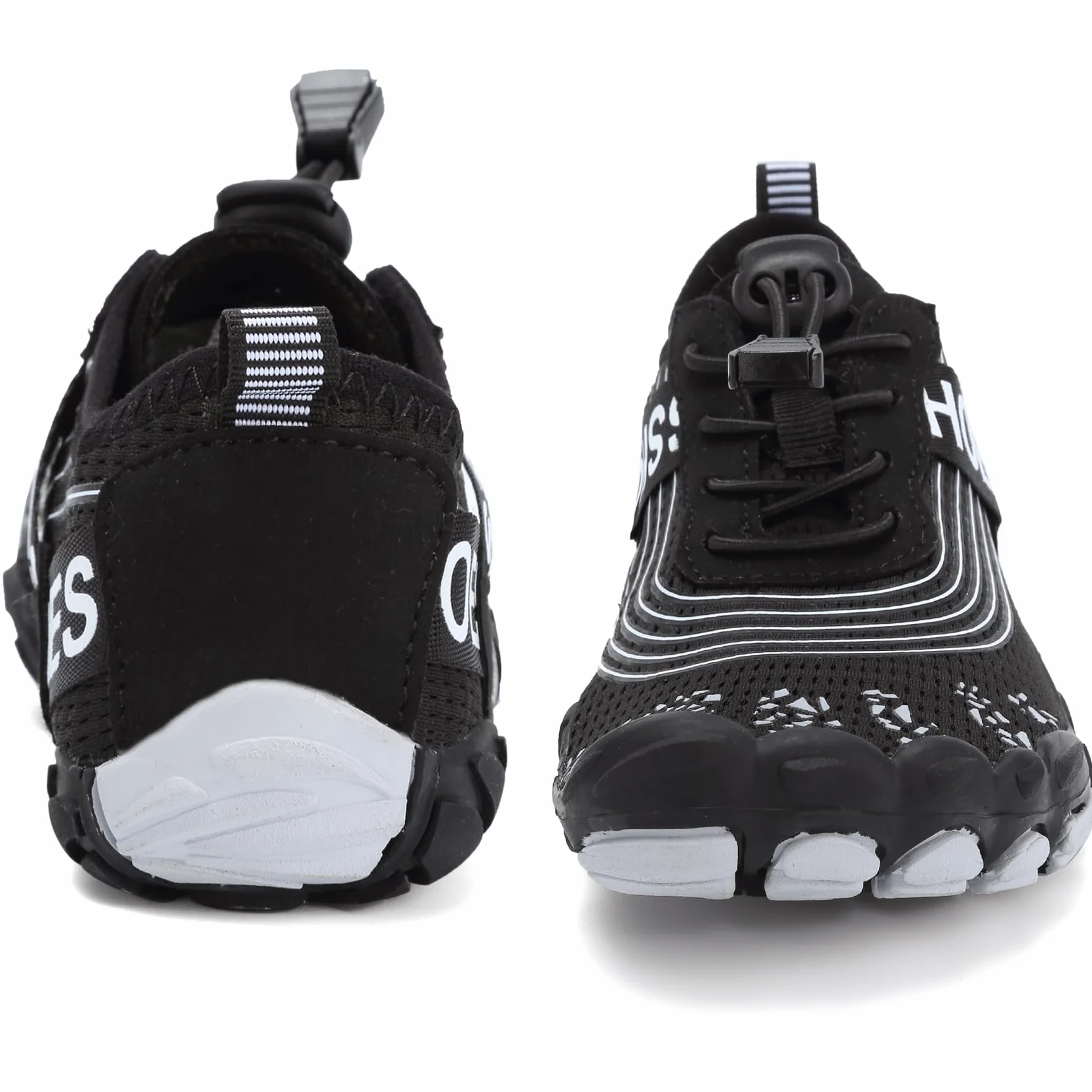 DimaiGlobal Calzado Descalzos Niñas Niños Zapatillas de Trail Running Barefoot Secado Rápido Zapatos de Agua Transpirable Antideslizante para Playa 34EU Negro