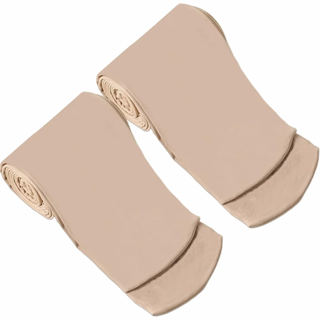 Leotardo Danza Niña 80 Den Mallas Ballet Sin Pie Elástico Opaque Color Piel 140–160 cm