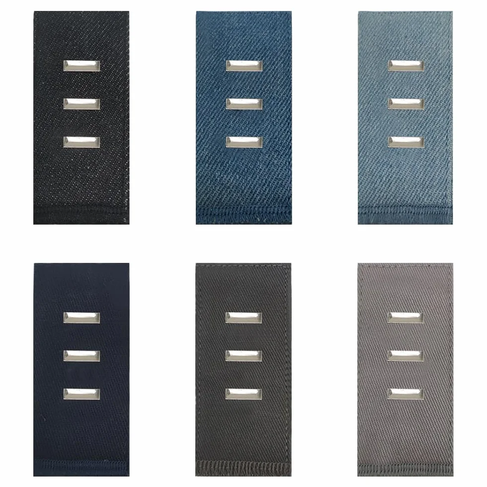 6 Piezas de Extensor de Botón Extensión de Cintura Gancho Ajustable con Gancho Elástico Extensión de Botón para Pantalones para Hombres y Mujeres Jeans Camisas Pantalones Falda