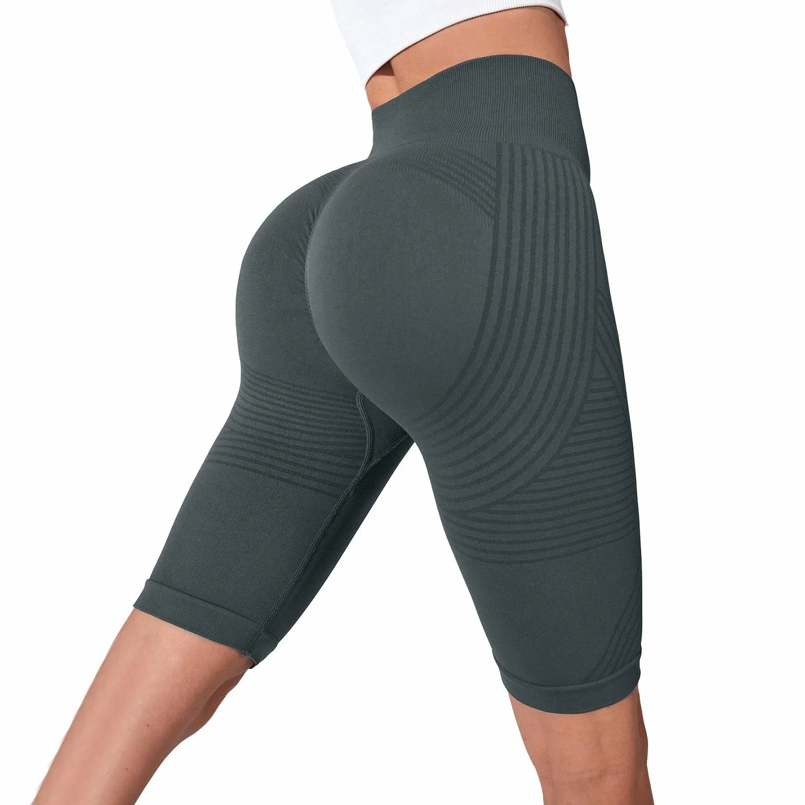 Leggins 3D Anticelulitico,Anticelulitis Leggings Mujer Push Up,Anti Celulitis Compresión 3D Leggin, Mallas Cortas de Mujer para Yoga Fitness Pilates Ciclista