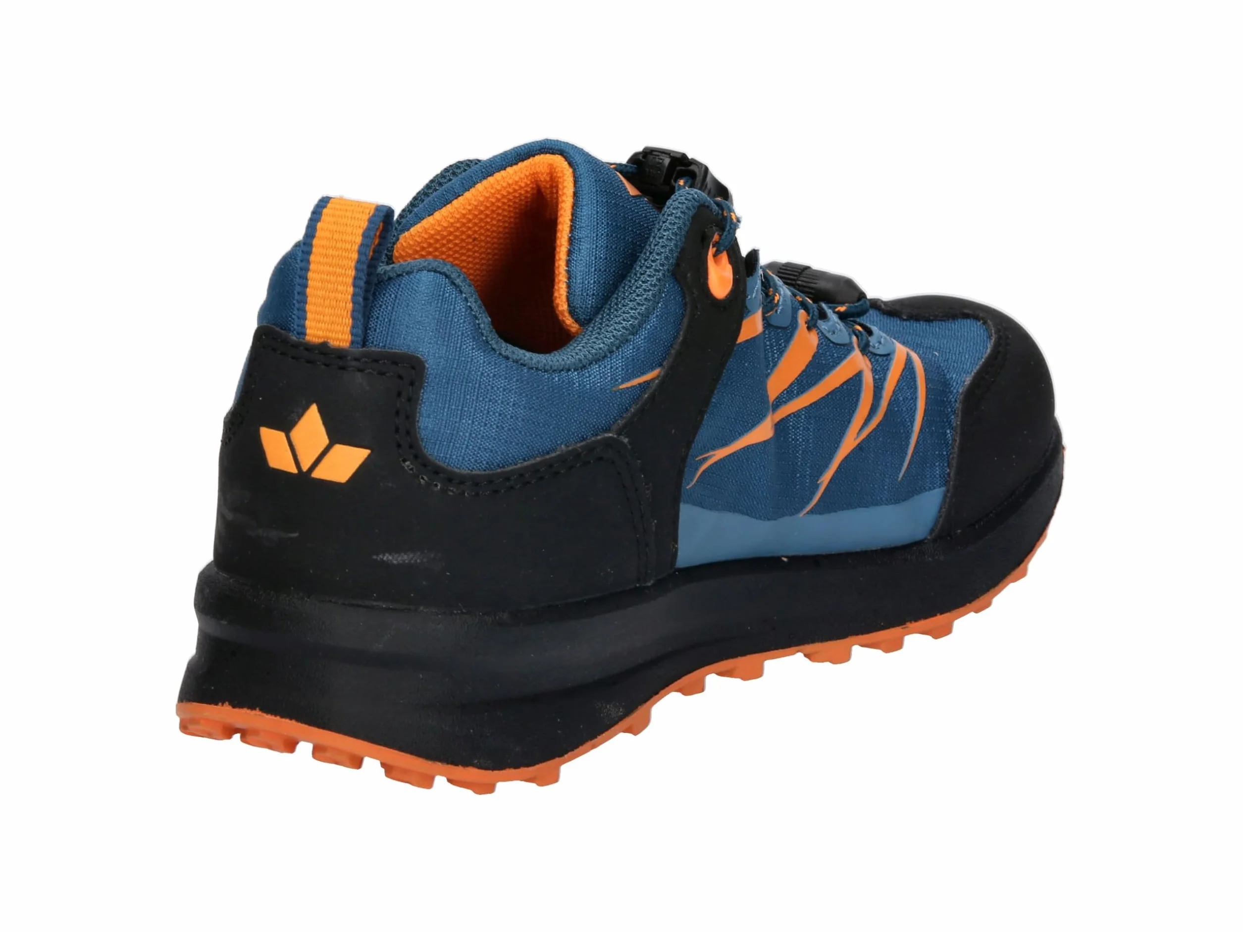 Lico Zapatillas de Trekking Unisex para niños Sheffield, Azul petróleo, Negro y Naranja., 37 EU