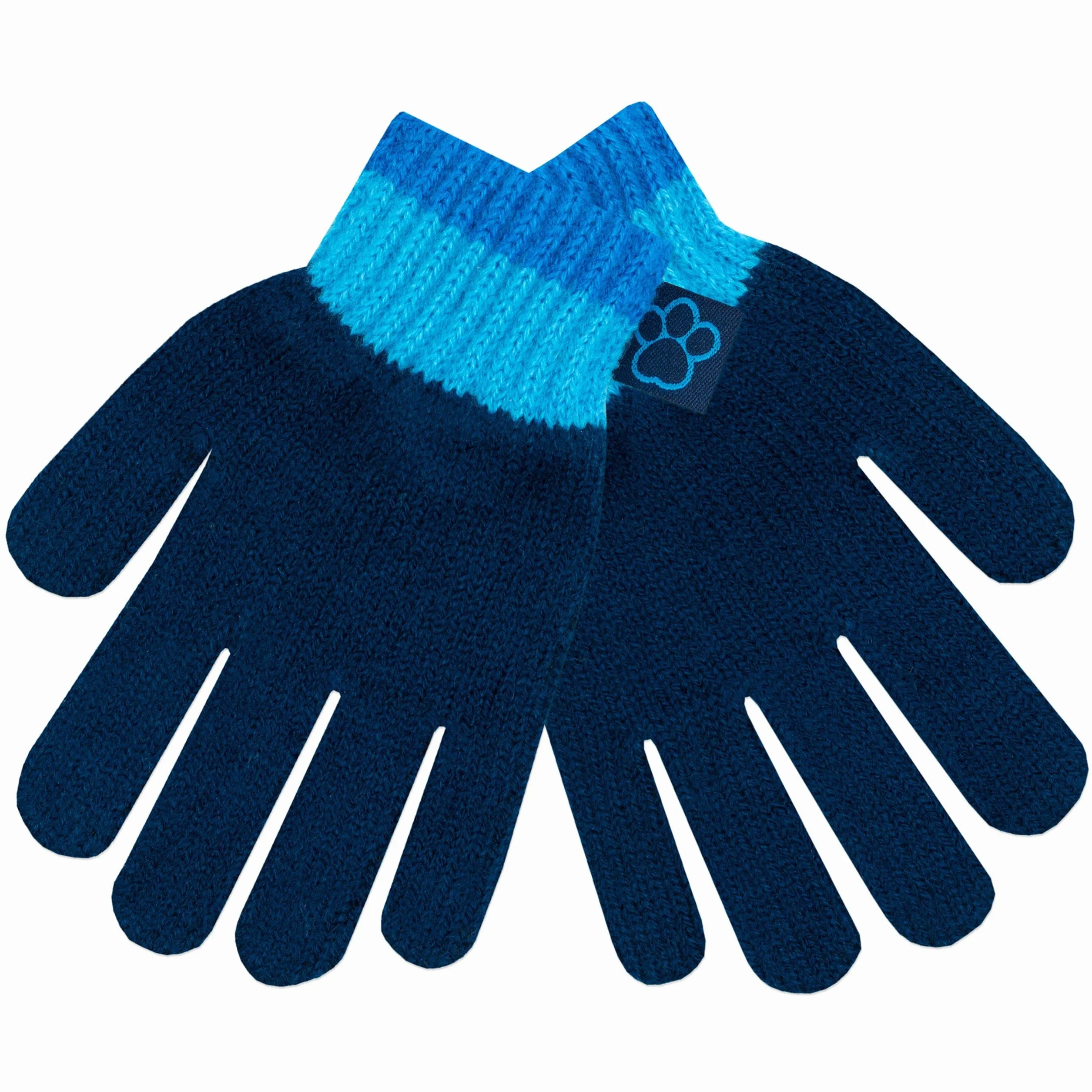 Paw Patrol Set de gorro y guantes de invierno para niños Chase and Rubble Azul Talla única