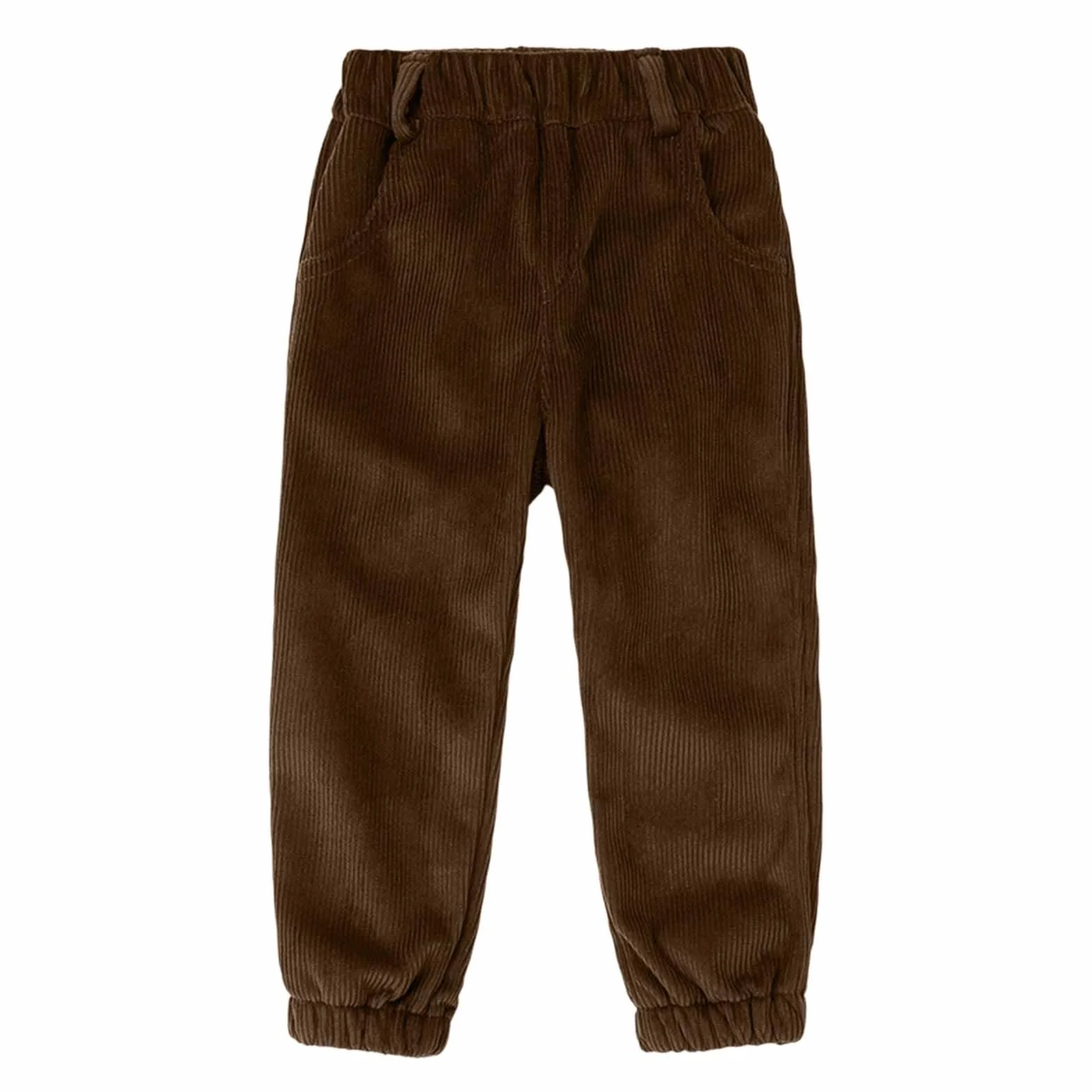Pantalones de pana para niño con forro polar invierno ajuste estrecho suave duradero