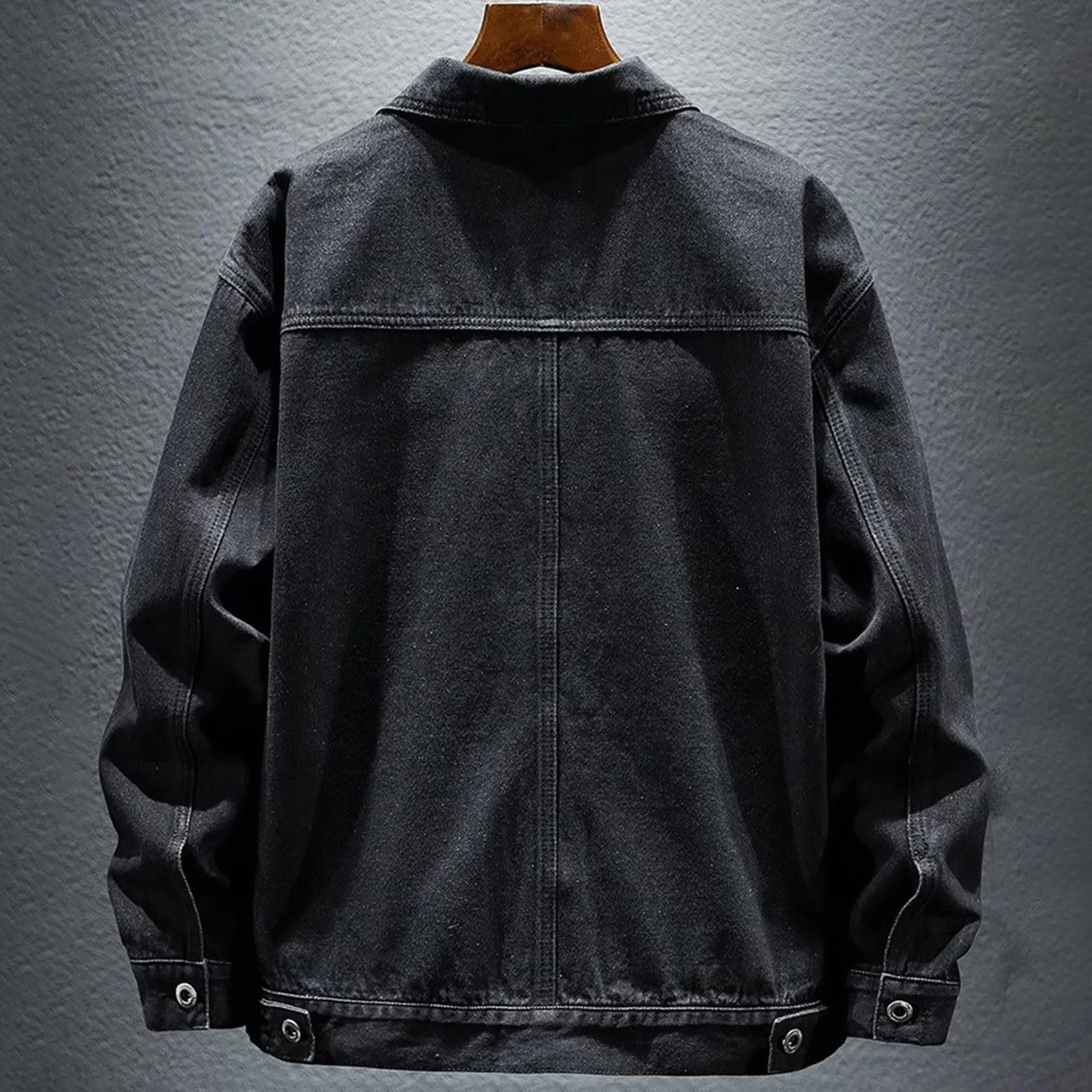 Chaqueta vaquera motero hombre clásica vintage abrigo camionero