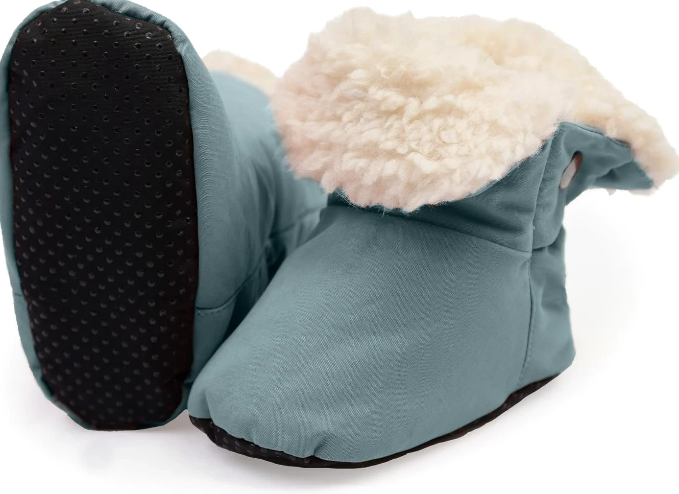 7 A.M. 7AM Enfant Benji Baby Booties - Waterproof kids Snow Boots for Baby Girls & Boys, Plush Lined Baby Winter Walking Shoes, Anti-Slip Soles Kids Snow Bootie Slippers for Winter