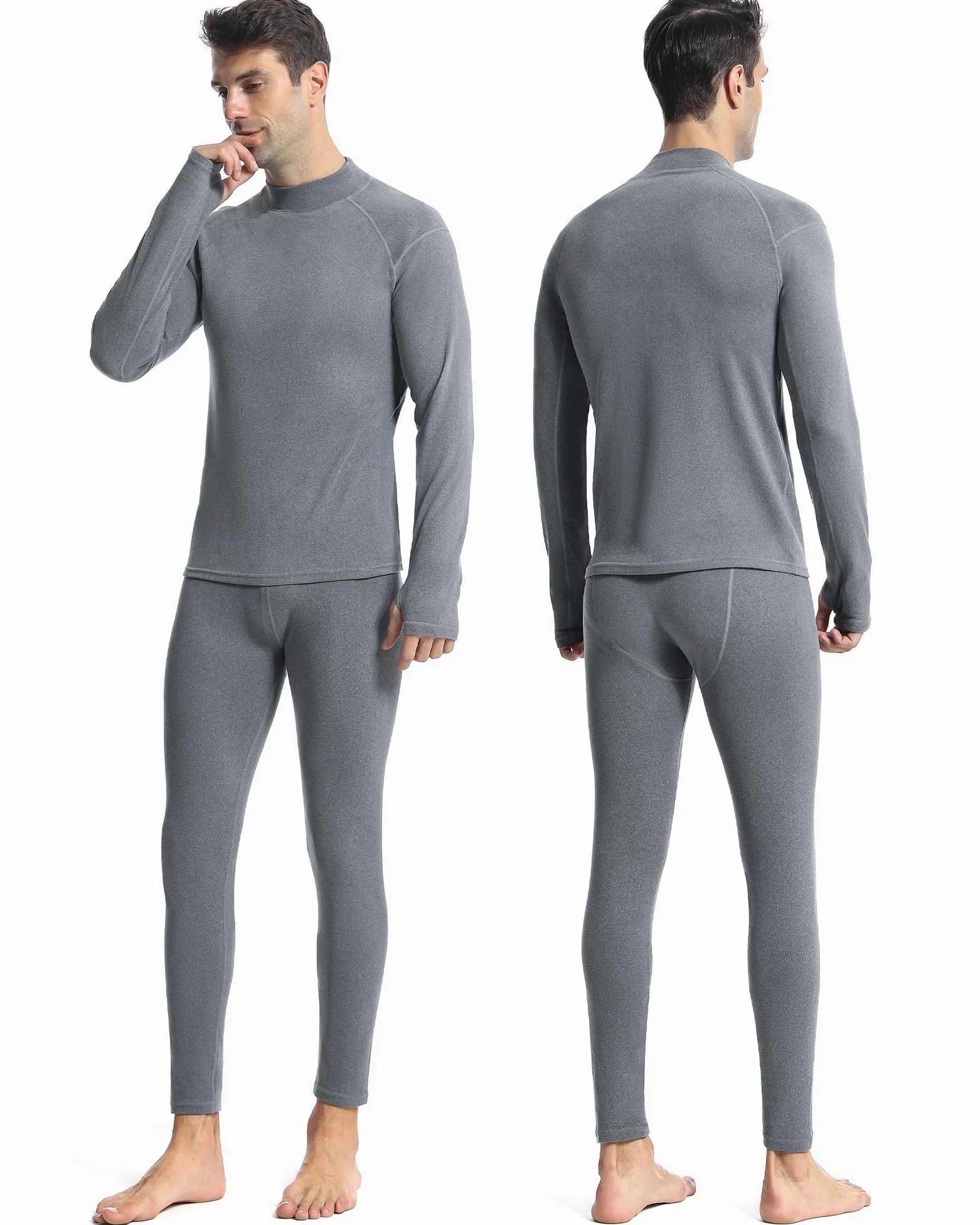 Runhit Ropa interior térmica para hombre de invierno, ropa interior funcional térmica, calzoncillos largos, ropa interior funcional de esquí, ropa interior térmica para hombre, extra cálida
