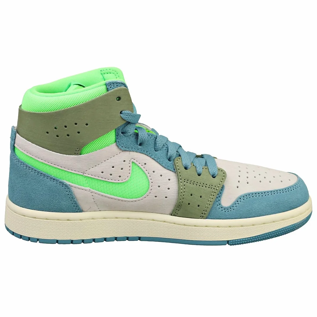 Nike Air Jordan 1 Mid Zoom CMFT 2 Cerulean OilGreen