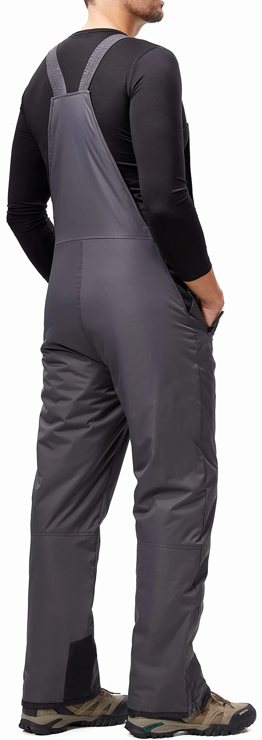 Pantalones Nieve Esquí Hombre Invernal Pantalón Softshell Calor Pantalones de Trabajo Largos Prueba Viento Impermeable Mono Outdoor Pantalón Funcional con Tirantes Ajustables