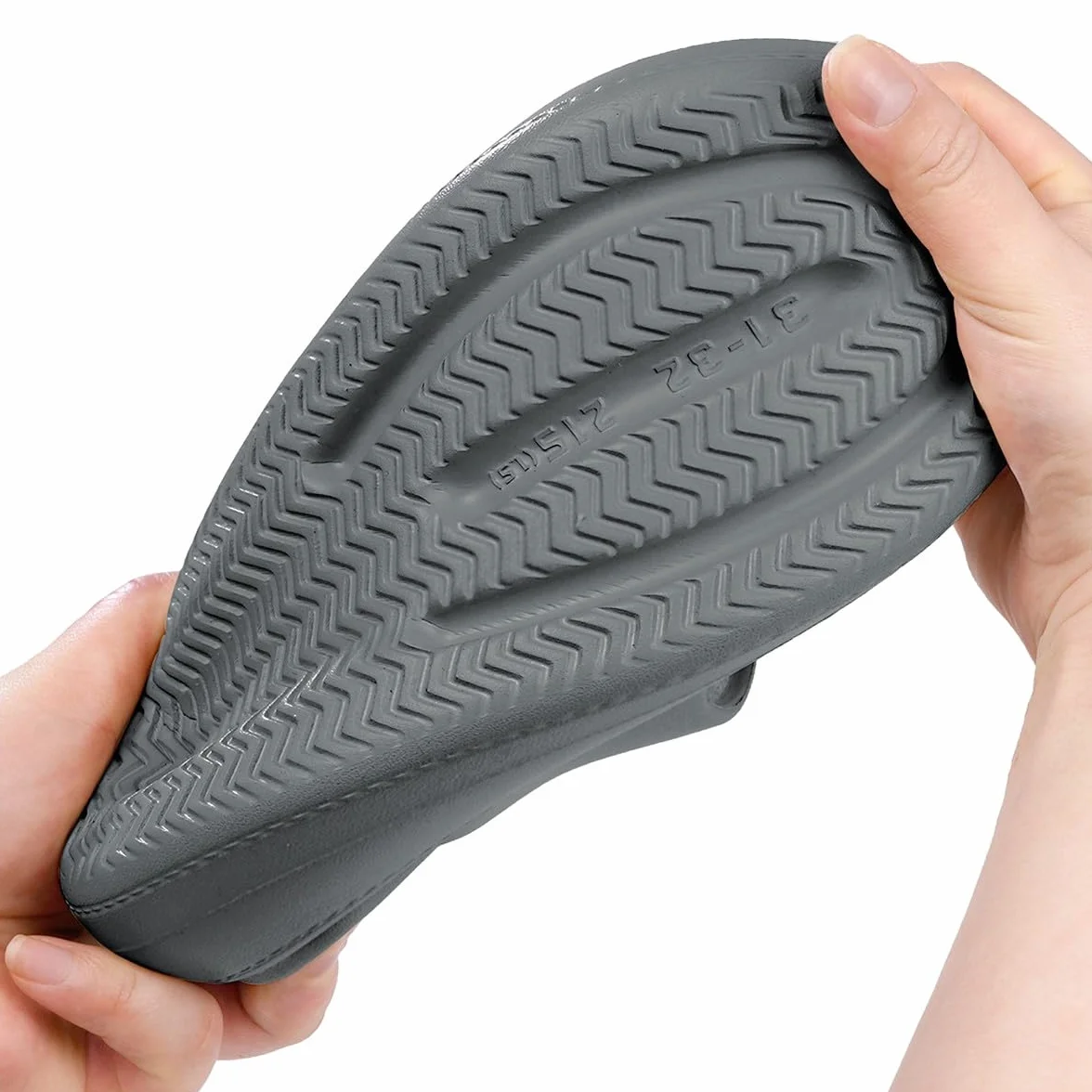 Gaatpot Zapatilla de Baño Niños Niña Chanclas Zapatos de Playa y Piscina Ajustable Doble Hebilla Sandalias Antideslizantes Gris 33/34 EU