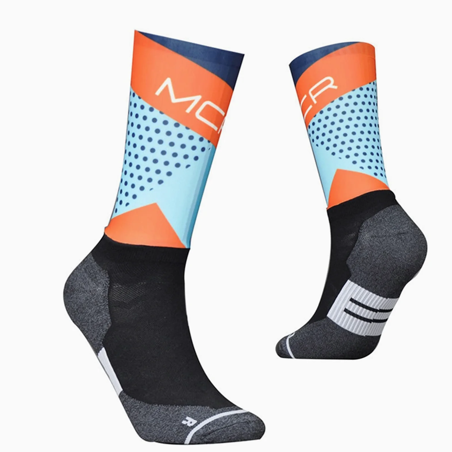 Antideslizante profesional calcetines de bicicleta de bicicleta de compresión de bicicleta calcetines deportivos hombres y mujeres calcetines deportivos calcetines de ciclismo de carreras calcetines d
