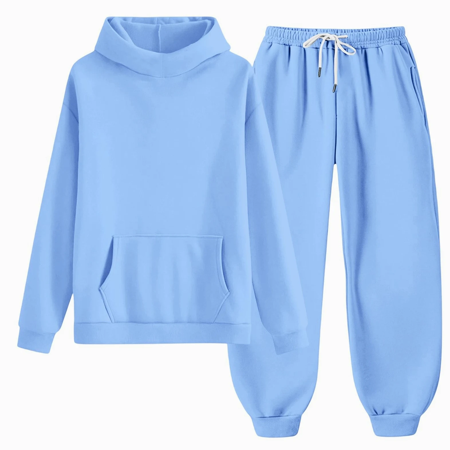 LUCKME Chandal Niño Niña,Conjunto de Sudadera con Capucha y Pantalón Jogger | Ropa Deportiva 2 Piezas Otoño e Invierno, Sudadera Manga Larga y Pantalones con Bolsillos, Chándal Infantil 4-15 años