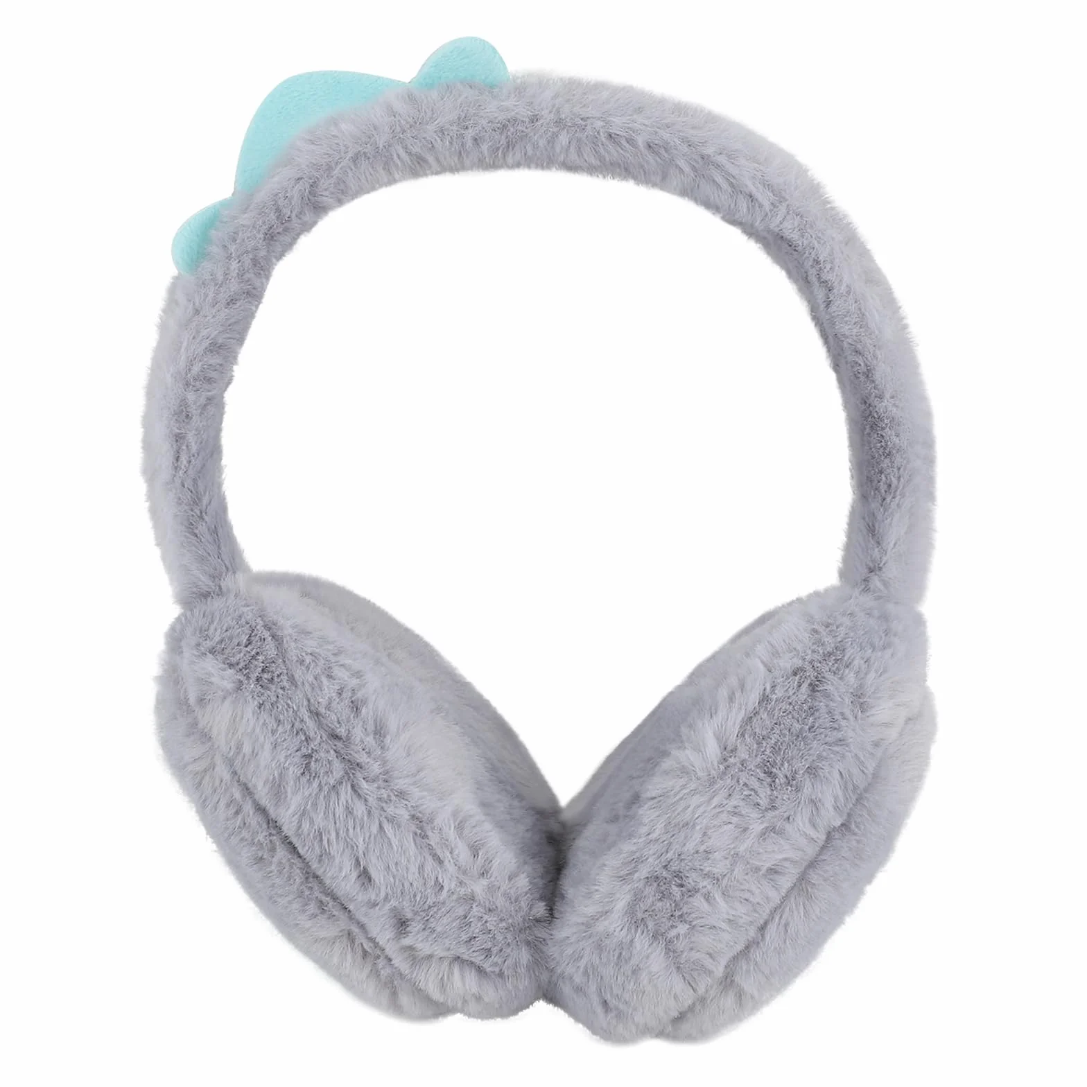 YJZQ Orejeras cálidas para niños, adorables orejeras de felpa de invierno, orejeras suaves, plegables, diseño de dinosaurio, orejeras para niños y niñas, para niños de 3 a 12 años