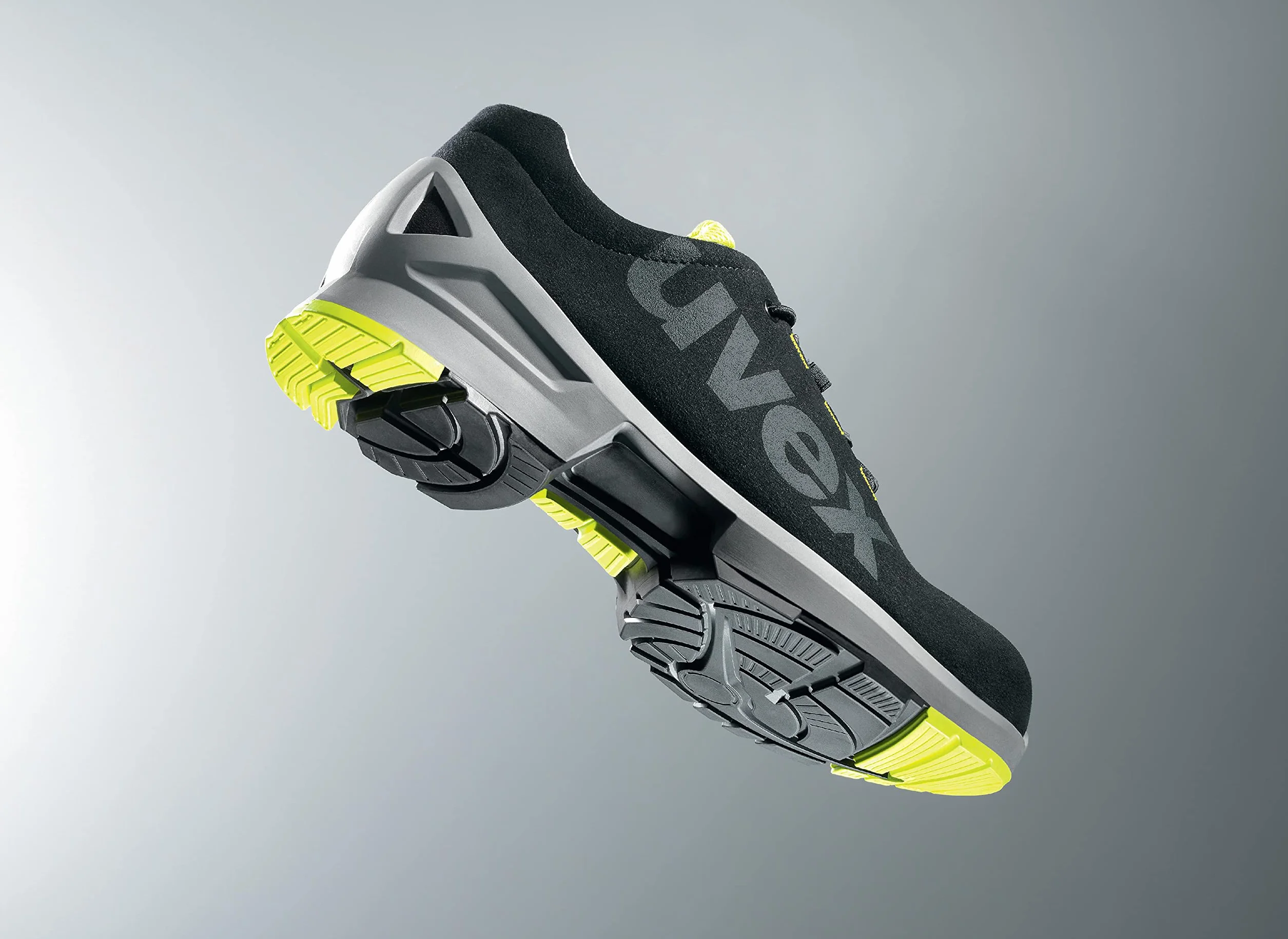 Uvex 1 Zapato Profesional de Seguridad S2 SRC | Zapatilla Deportiva de Trabajo | Punta Antiaplastamiento de Composite | Negro