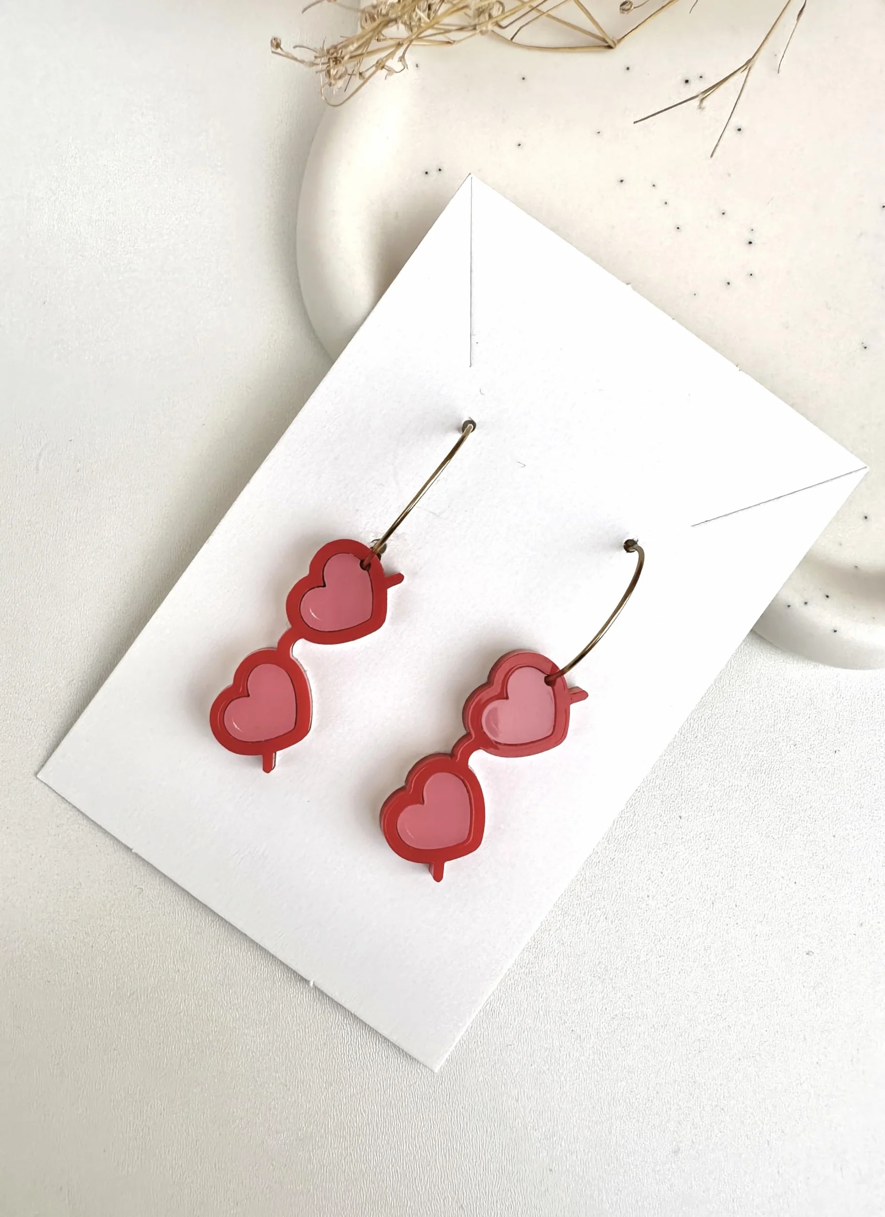 Pendientes Lolita Acero Metacrilato Mujer