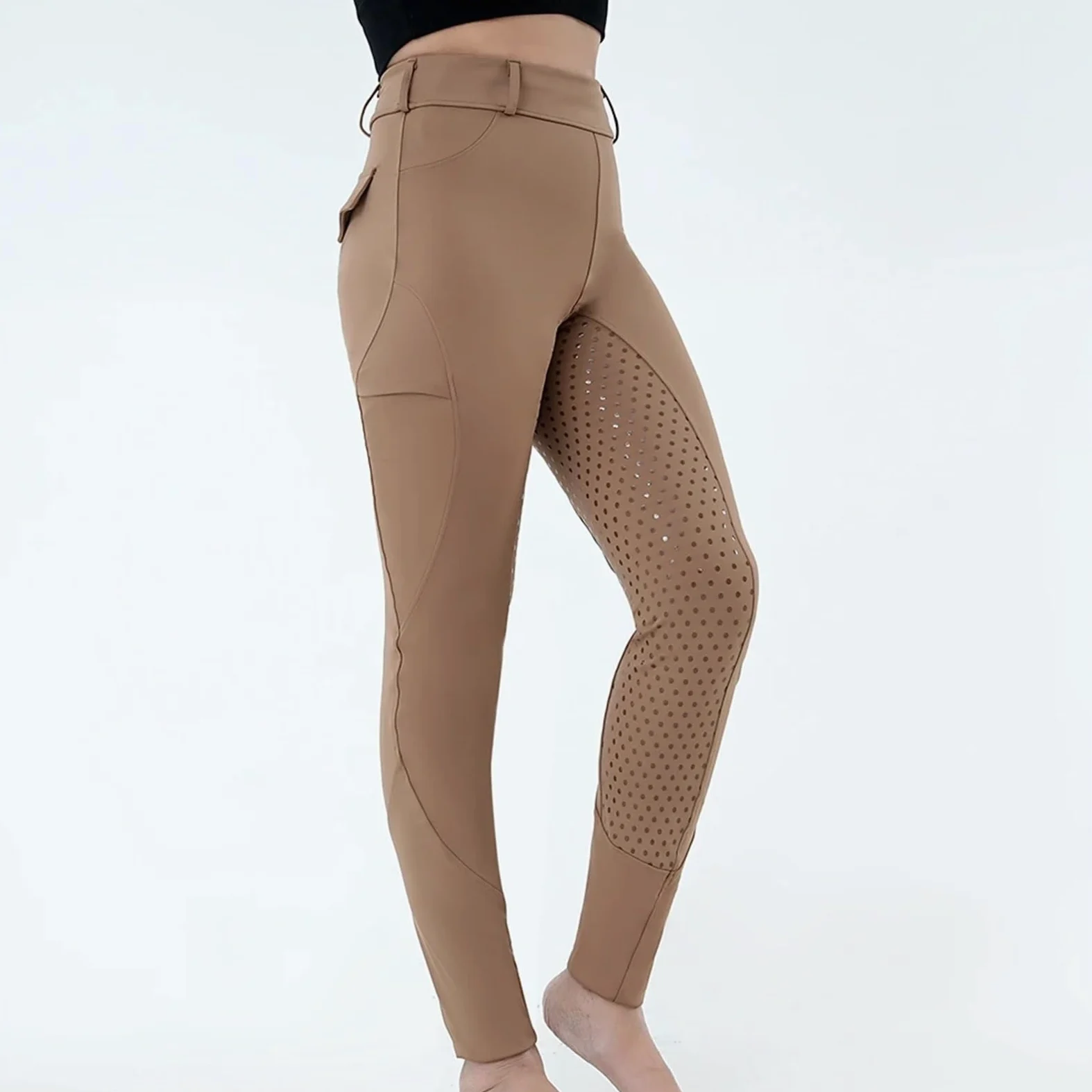Pantalones de equitación for Mujer, Pantalones Montar con Asiento Completo, Mallas Entrenamiento Ecuestre para Ciclismo Y Deportes
