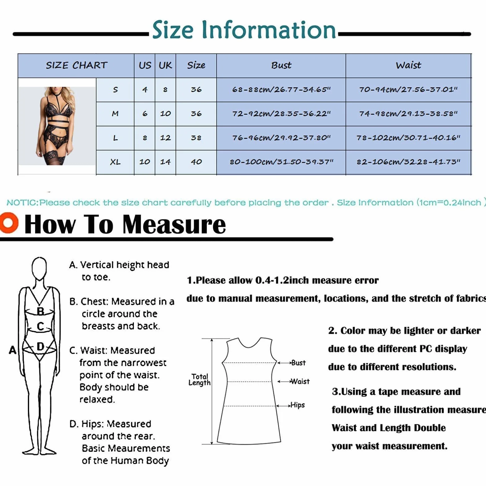 Conjunto de lencería Sexy para Mujer Conjunto de lencería Sexy de Encaje Transparente Conjunto de Ropa Interior de Mujer Ahuecado (AL)