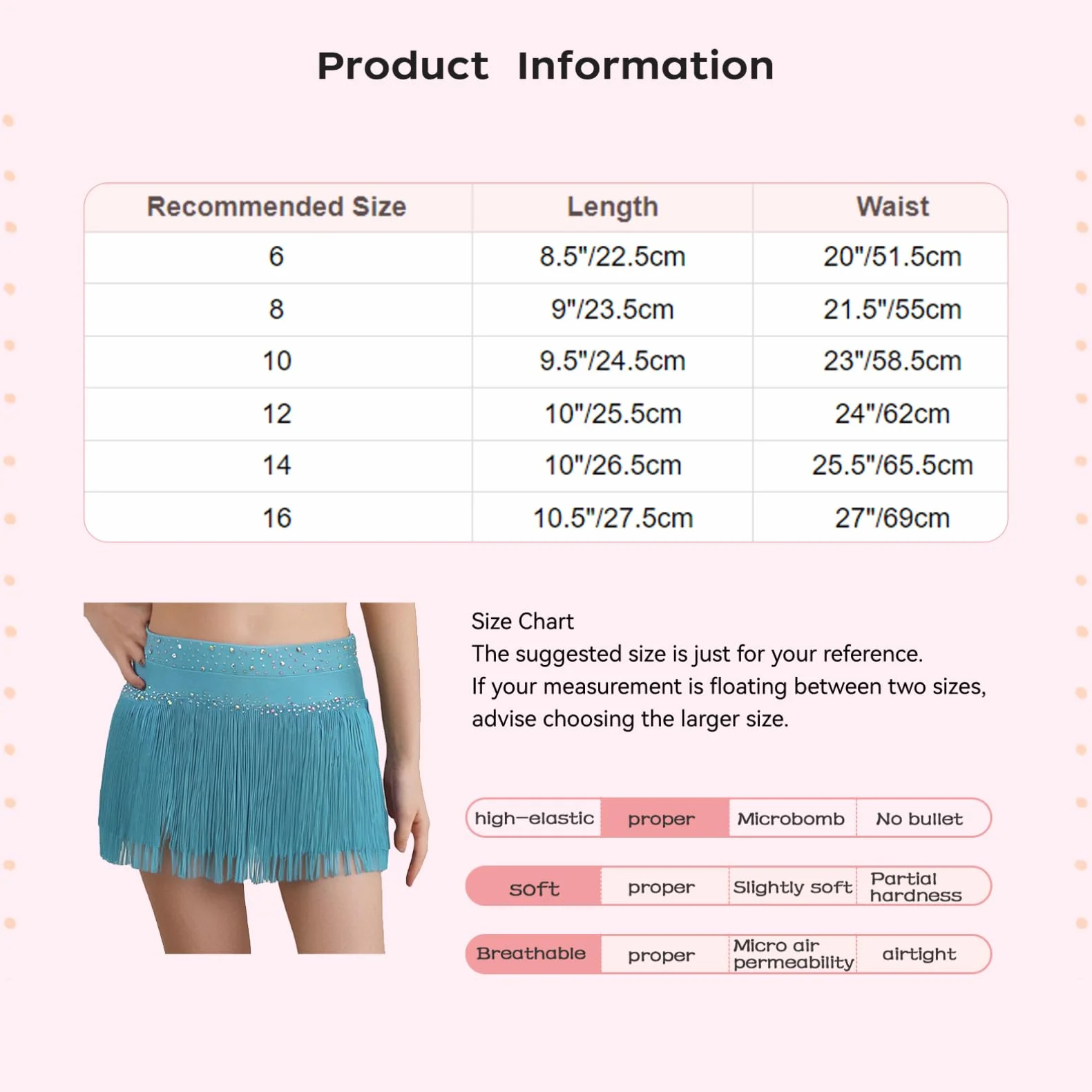 TiaoBug Falda De Baile De Tango De Salsa Latina con Flecos para Niñas Faldas De Cintura Elástica Falda Corta Brillante De Baile Jazz