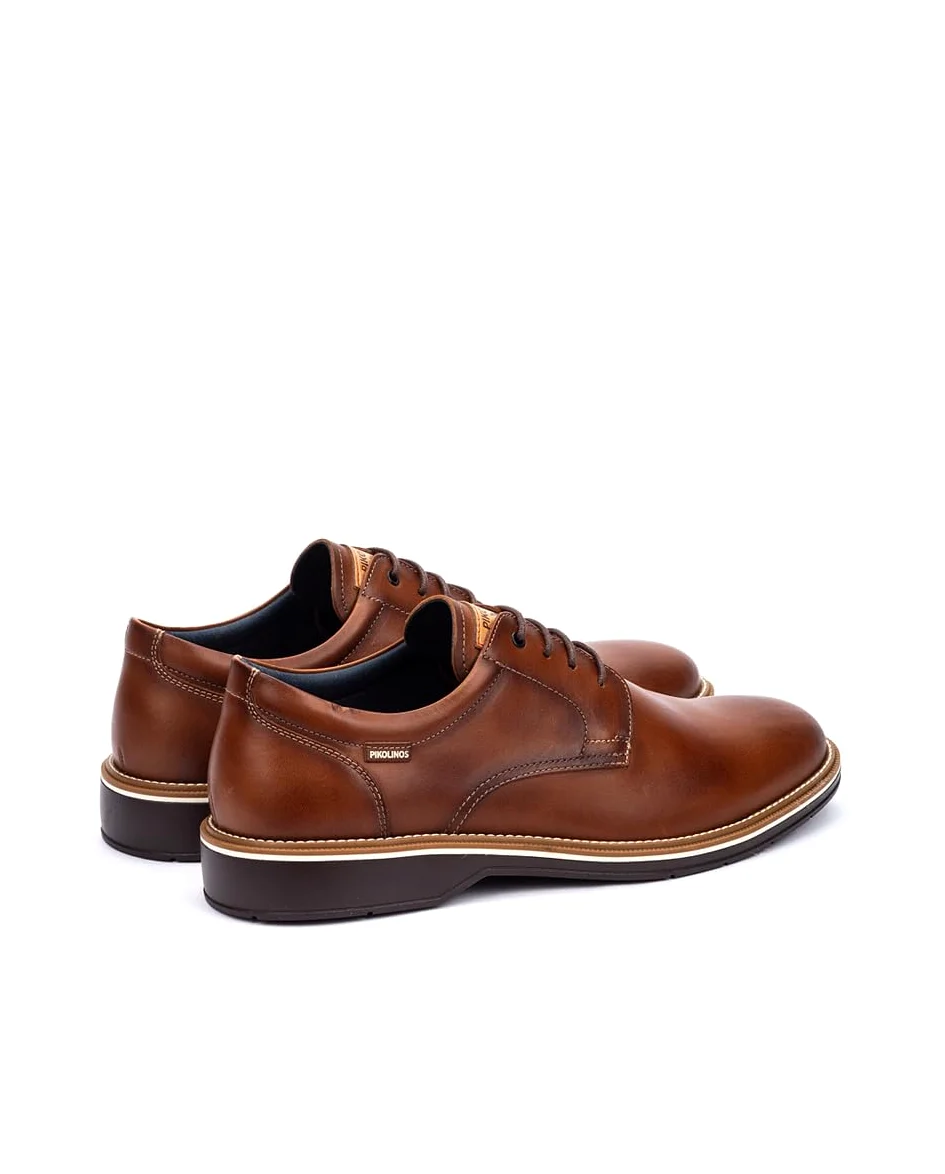 Pikolinos Carlet Zapatos Cordones Hombre | en Cuero | Plantilla Extraíble