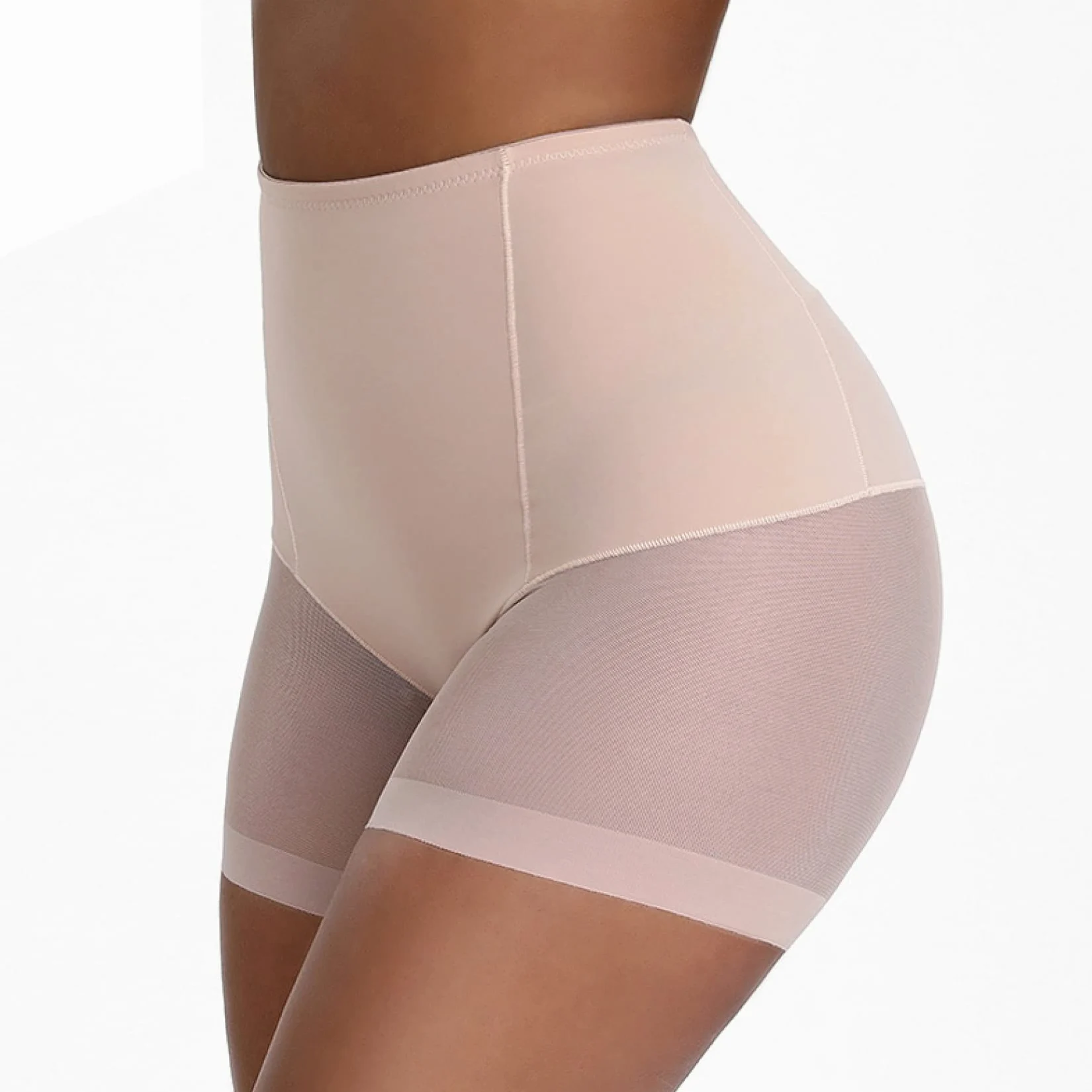 Entrenador de Cintura Alta para Mujer, Ropa Moldeadora Costura de Malla, Bragas con Control de Barriga, Moldeador de Cuerpo, Ropa Interior Adelgazante