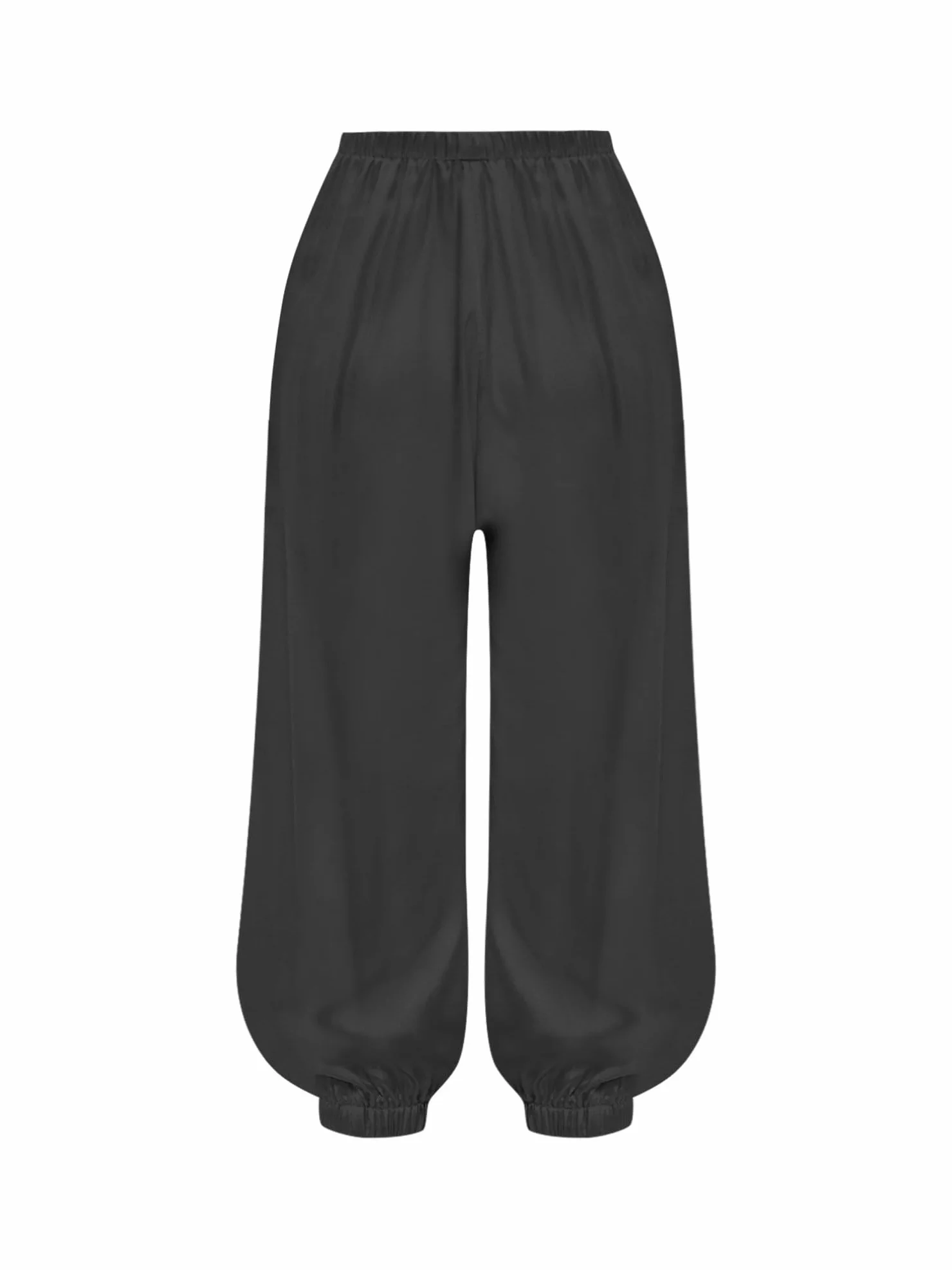 Pantalones De Uniforme De Kung Fu para Niños Satén Cintura Elástica Pierna Ancha Disfraz Danza