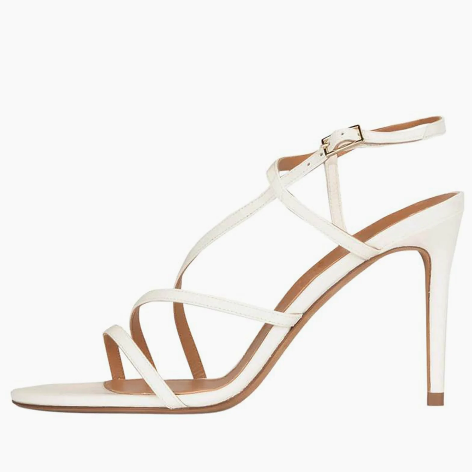 Sandalias de Tacón de Aguja con Punta Abierta para Mujer, con Tiras y Punta Redonda Sexys,Zapatos de Verano Cómodos y Elegantes para Fiestas de Graduación y Graduación