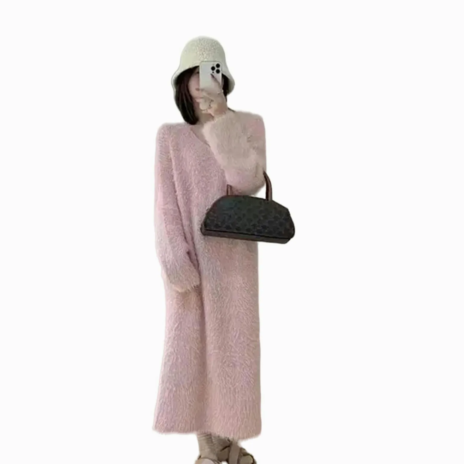 MdybF Pijamas de Mujer de Algodon La Señora del Pijama Lleva Pijama En El Salón Familiar Relajado