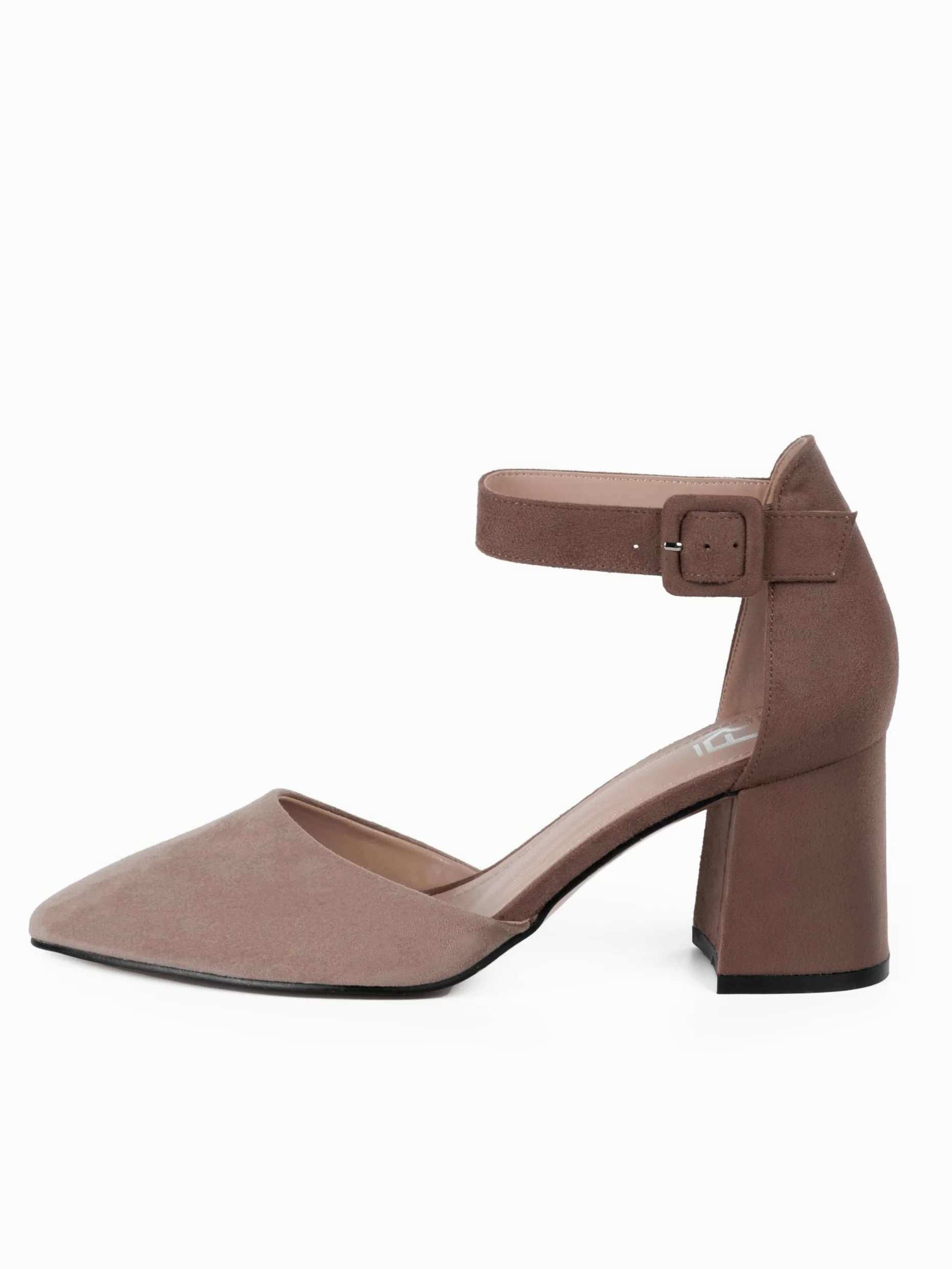 Tacones de Mujer, Zapatos de tacón con Tiras, Negro/Azul/Beige/Blanco/Verde/Rojo/Fucsia/Violeta/Menta, Textil/Сuero sintético, 7 cm Tacón Bloque, Zapatos con Correa en el Tobillo, A0142