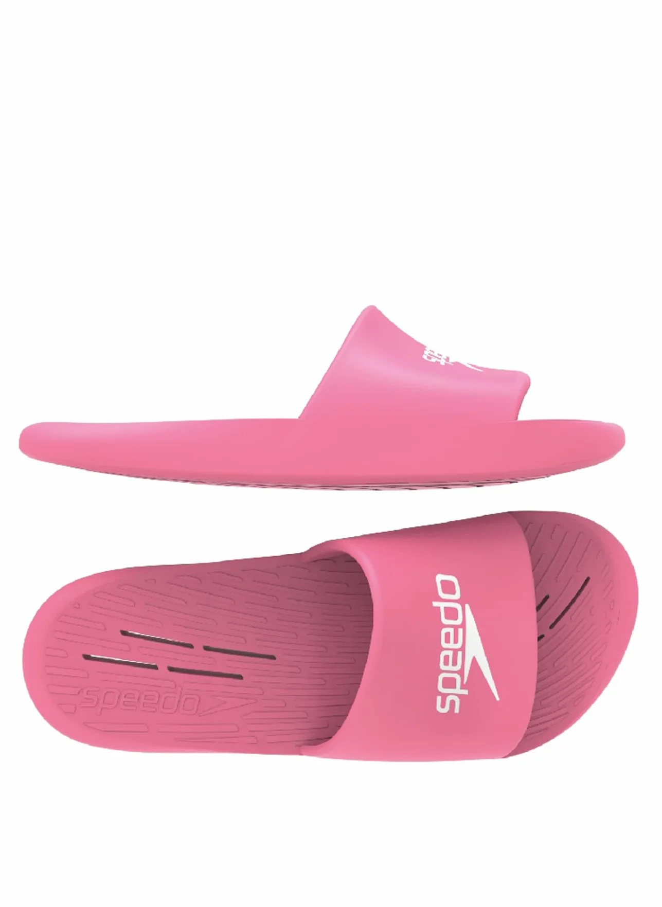 Speedo Slide J Sandalias, por Junior Unisex, Rosa/Blanco, 32