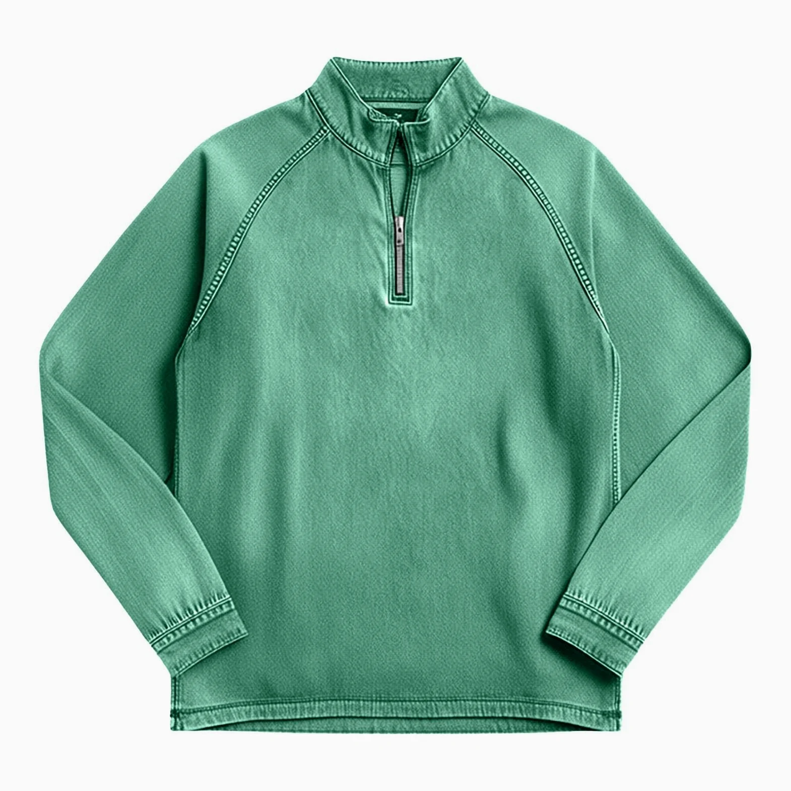 Sudadera de verano para hombre con cremallera de manga larga sudadera sin capucha para hombre de verano color liso ajuste normal solapa cremallera cómoda sudaderas deportivas frescas top