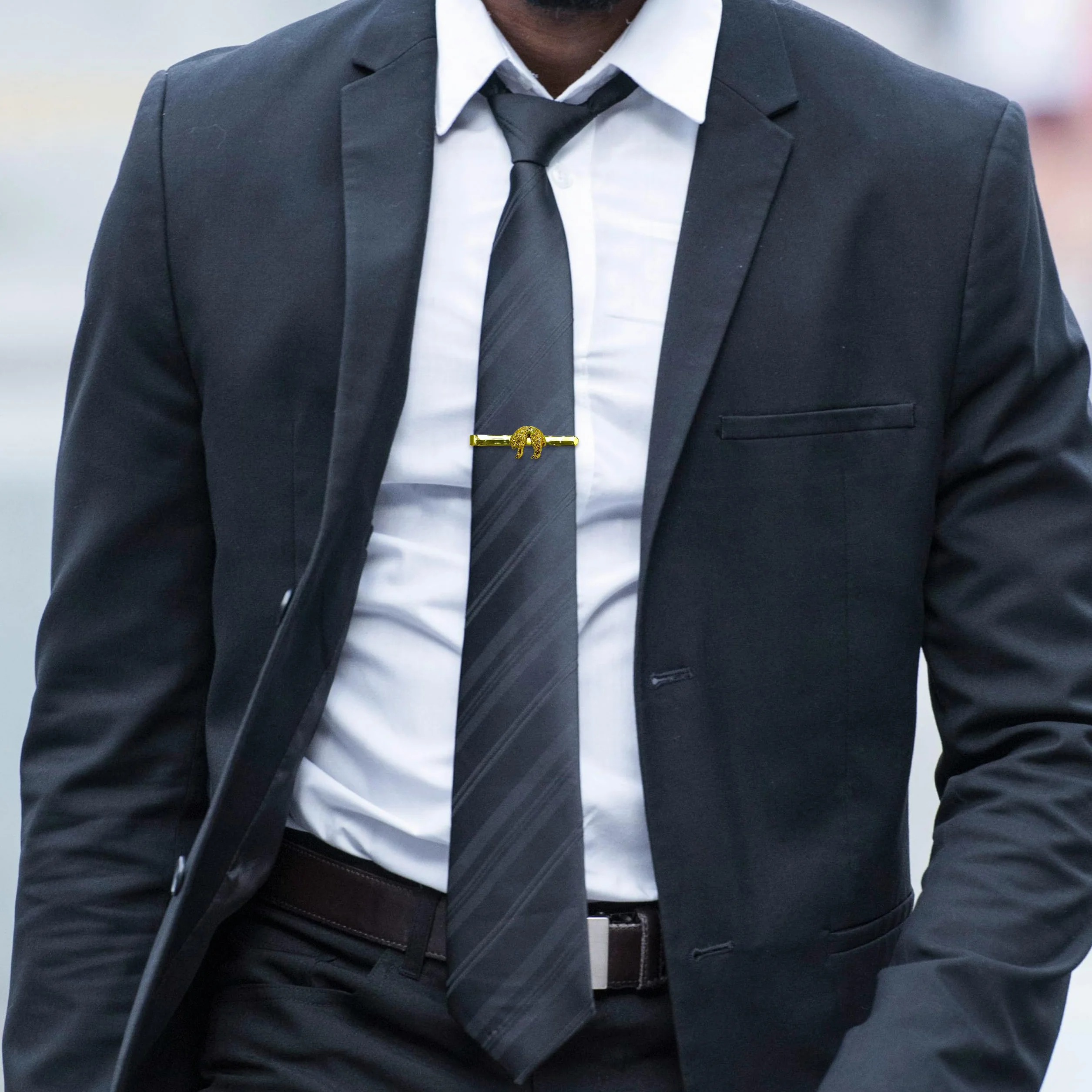 Pasador de Corbata Orden de Caballería Toison de Oro en Dorado | Gemelos Originales Para Camisas | Para Hombres y Niños | Regalos Para Bodas, Comuniones, Bautizos y Otros Eventos