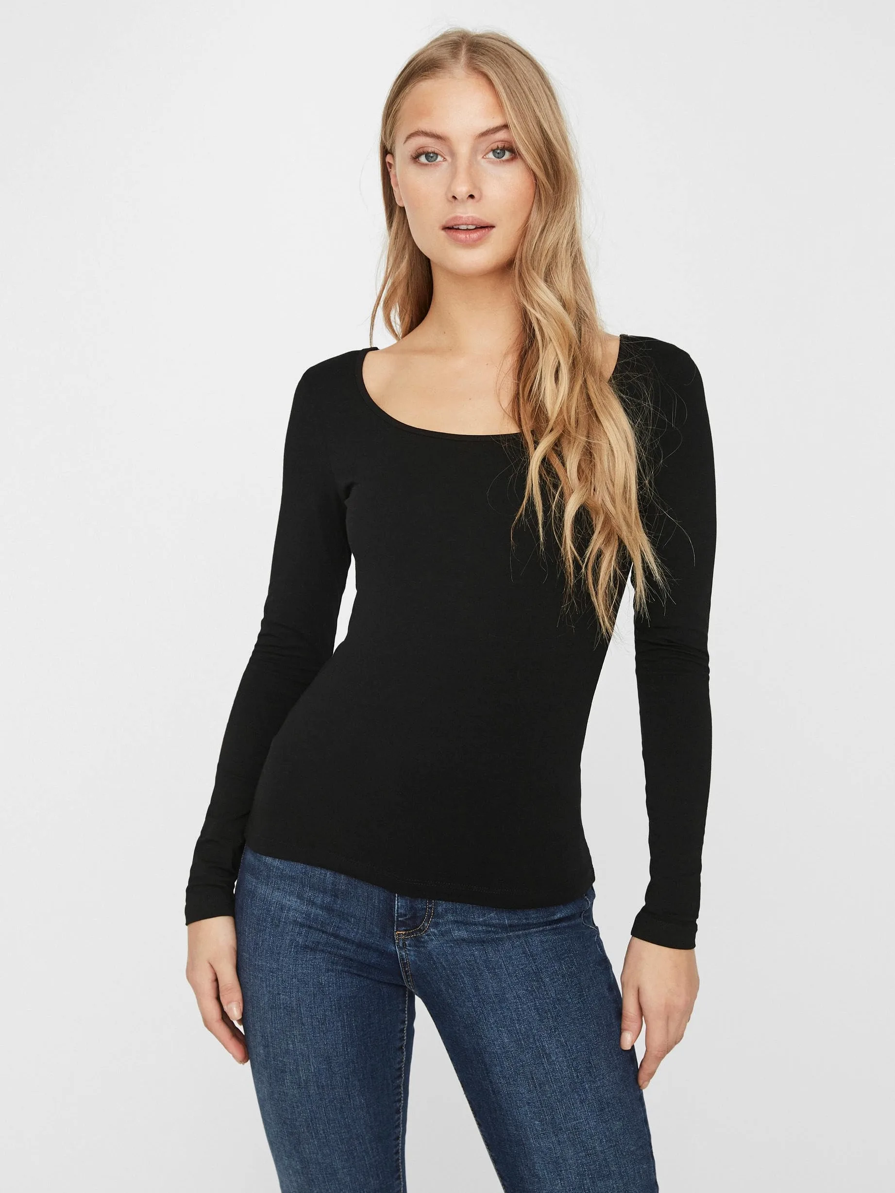 VERO MODA - Camiseta de Manga Larga para Mujer