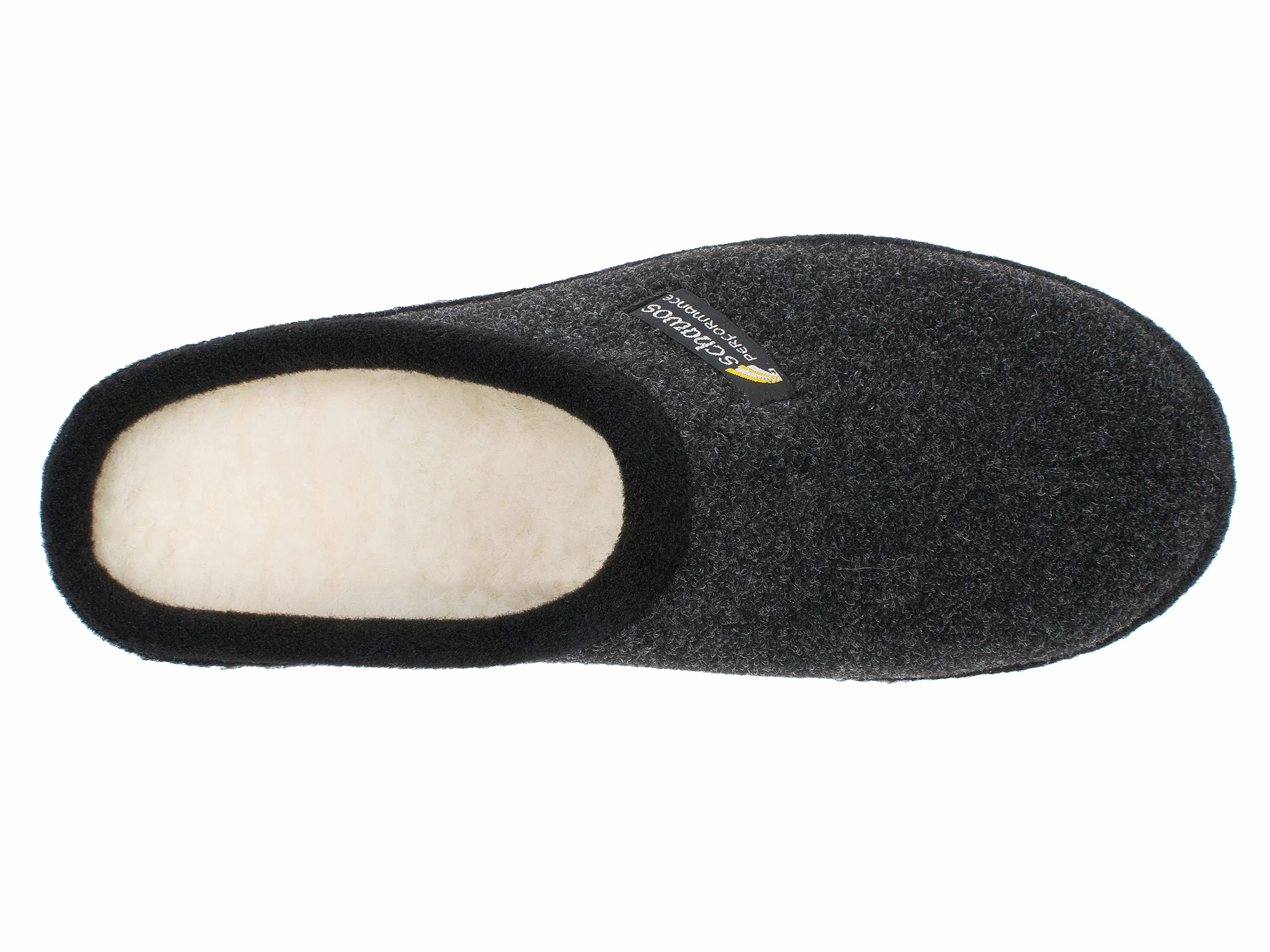 Schawos Zapatillas de estar por casa de fieltro para hombre, de calidad, fabricadas en Alemania, con plantilla anatómica y amortiguación activa del talón