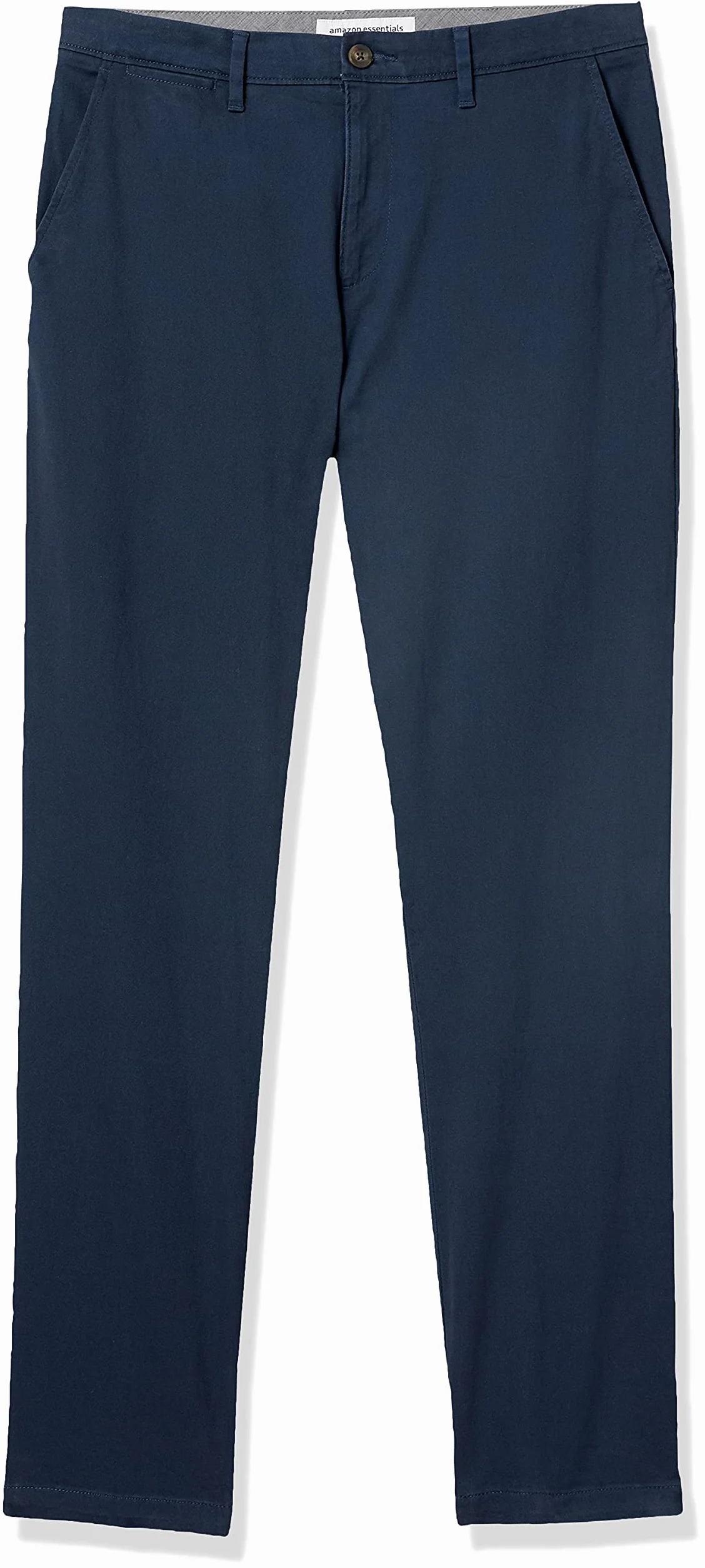 Amazon Essentials Pantalones de Estilo Chino, Elásticos, Cómodos, de Tela Lavada y Corte Atlético Hombre
