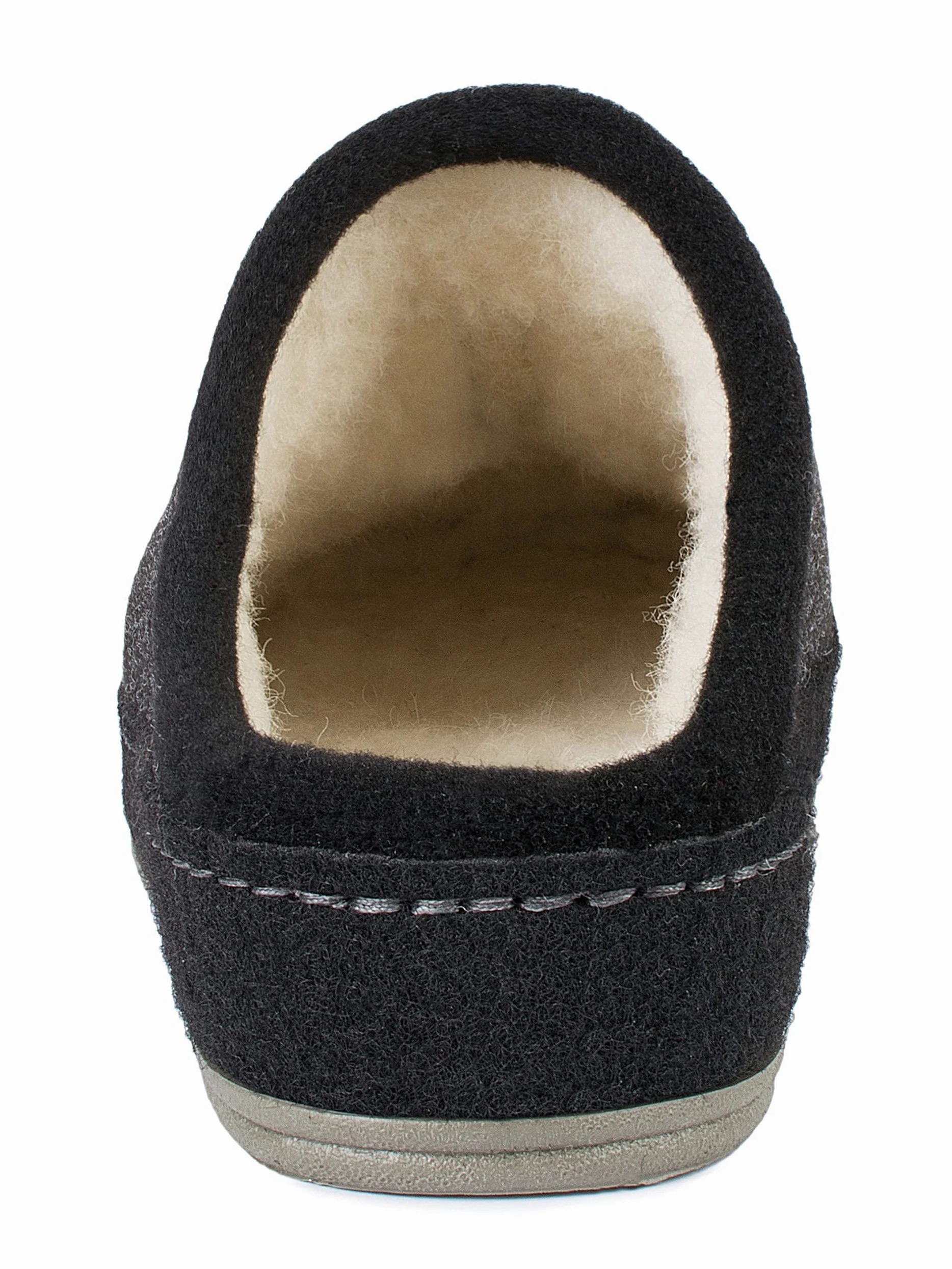 Schawos Zapatillas de estar por casa de fieltro para hombre, de calidad, fabricadas en Alemania, con plantilla anatómica y amortiguación activa del talón