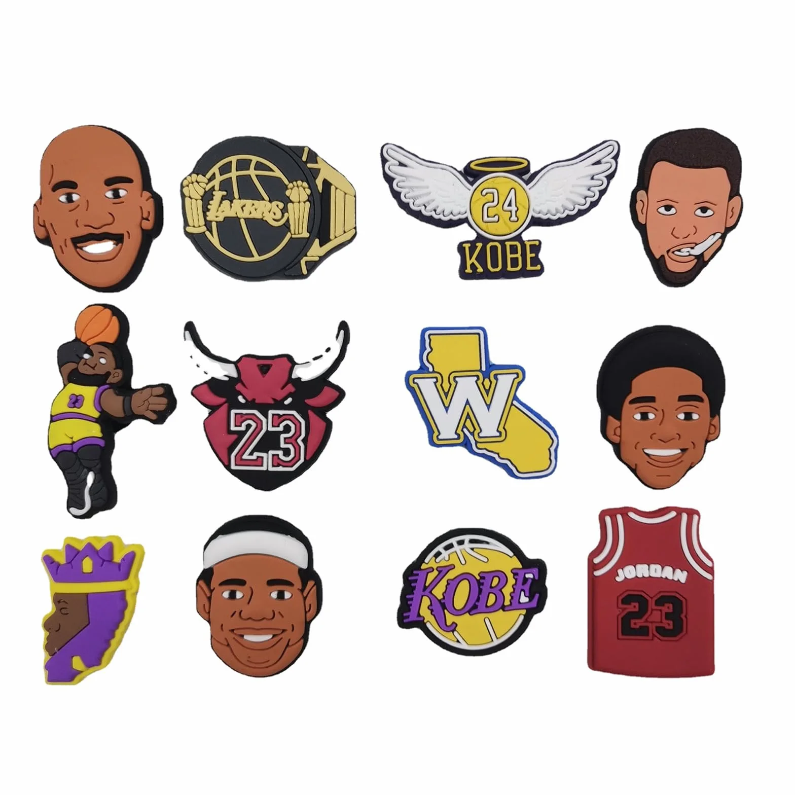 Shoe Charms Crocs,20 Piezas PVC Adornos de Zapatos,DIY Cartoon Baloncesto Decoración de Zapatos Caricatura Accesorios para Bricolaje Decoraciones Zueco Sandalias Pulseras Niños Adultos,Basketball