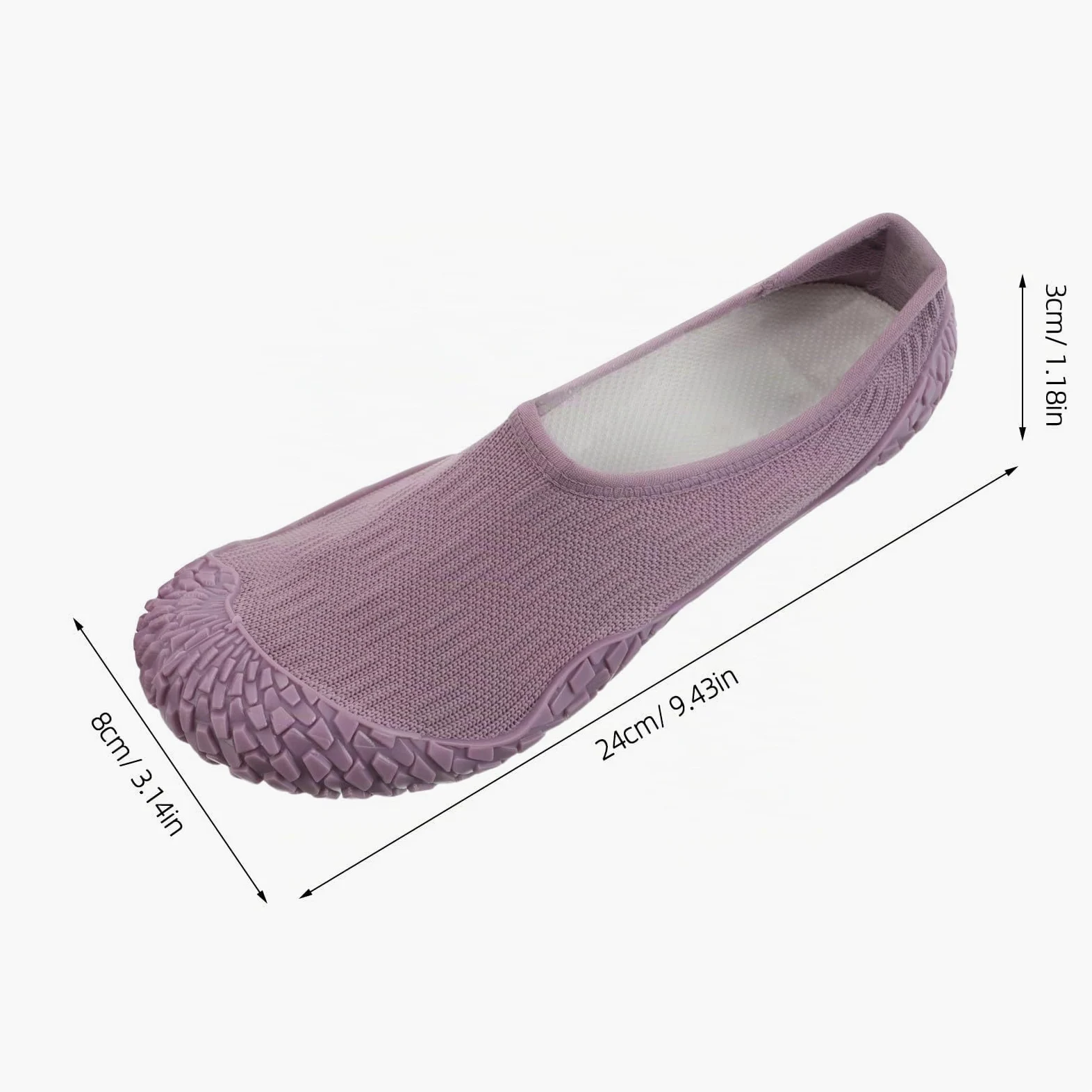 Zapatillas de Gimnasia para Mujer Talla 38-39, Par | Agarre para Pilates y Entrenamientos en Casa, Diseño Ligero Suela Flexible y Material Transpirable