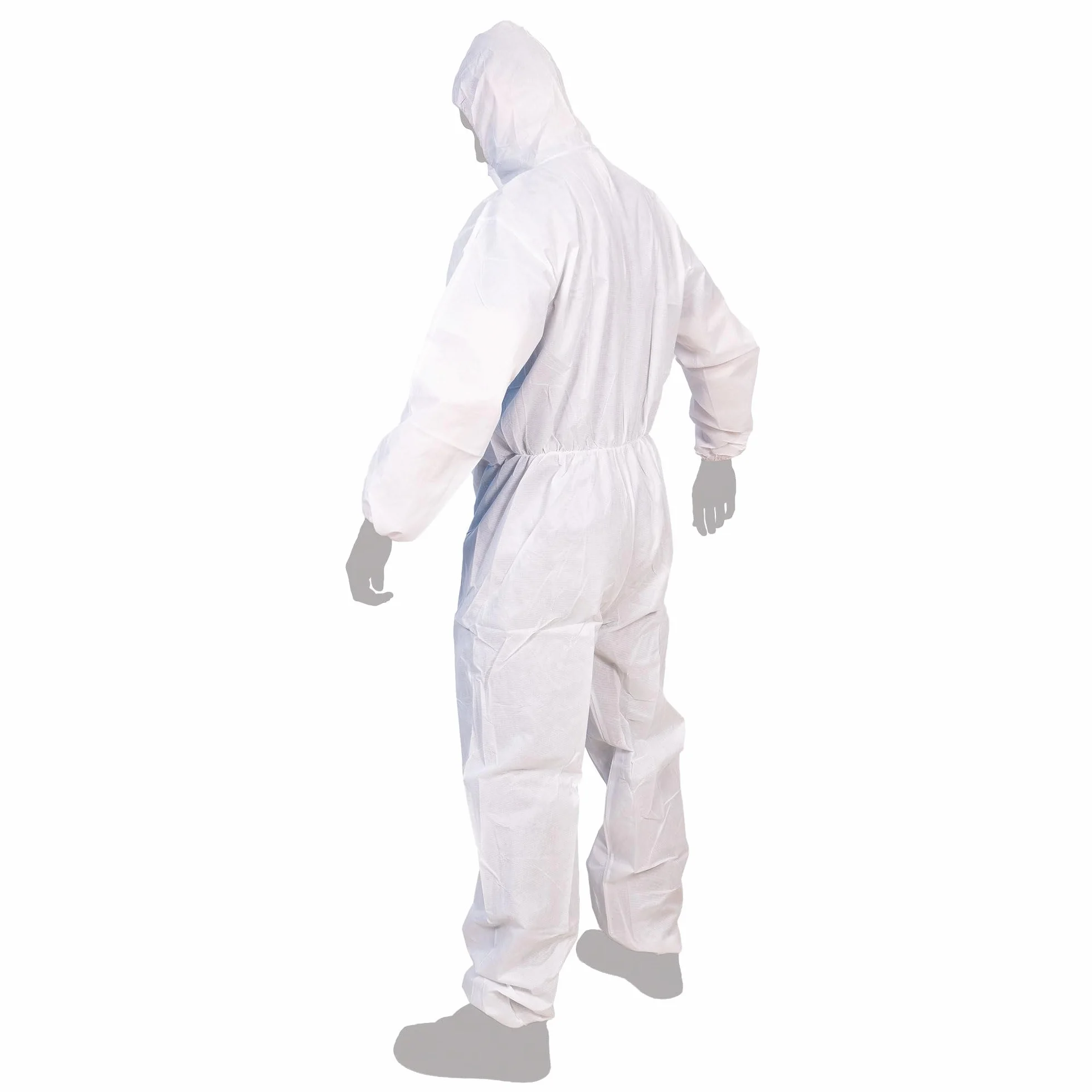 Cofan Buzo de Protección Desechable con Capucha Tipo 5/6 Cat III, Antiestático, Mono de Seguridad para Químicos, Pintura y Construcción, Tallas Desde la M a XXL