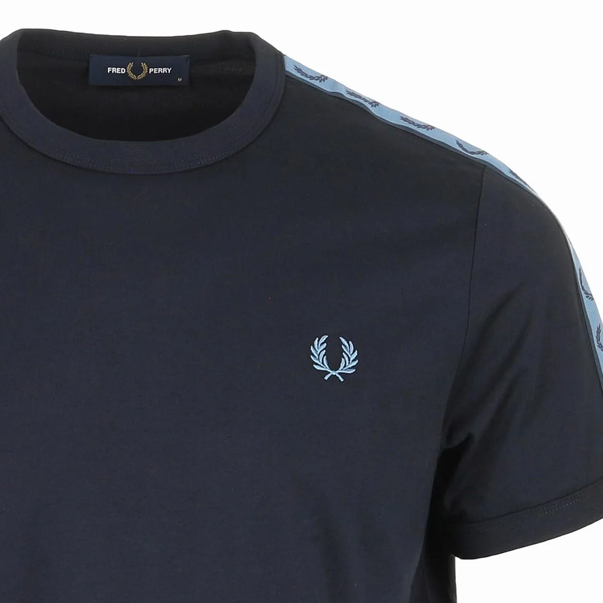 Fred Perry M4613 Camiseta Banda Hombre Azul Marino XL
