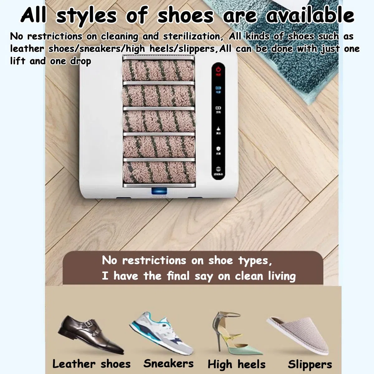 Máquina automática de limpieza de suela de zapatos, equipo inteligente de cepillado de agua para uso doméstico y clínico, limpiador inteligente de zapatos de inducción