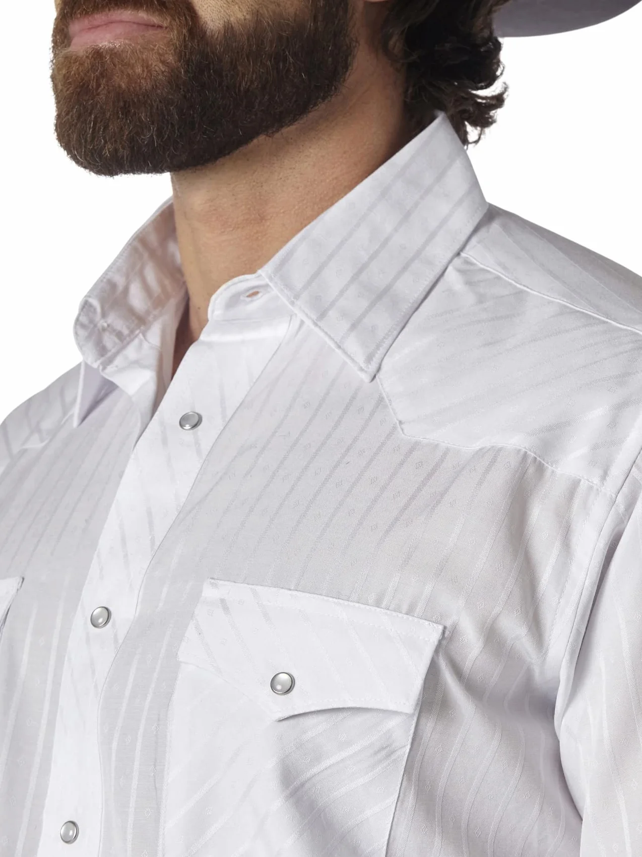 Wrangler Men's Sport Western Basic Two Pocket Long Sleeve Snap Shirt Shirt (Pack of 1)