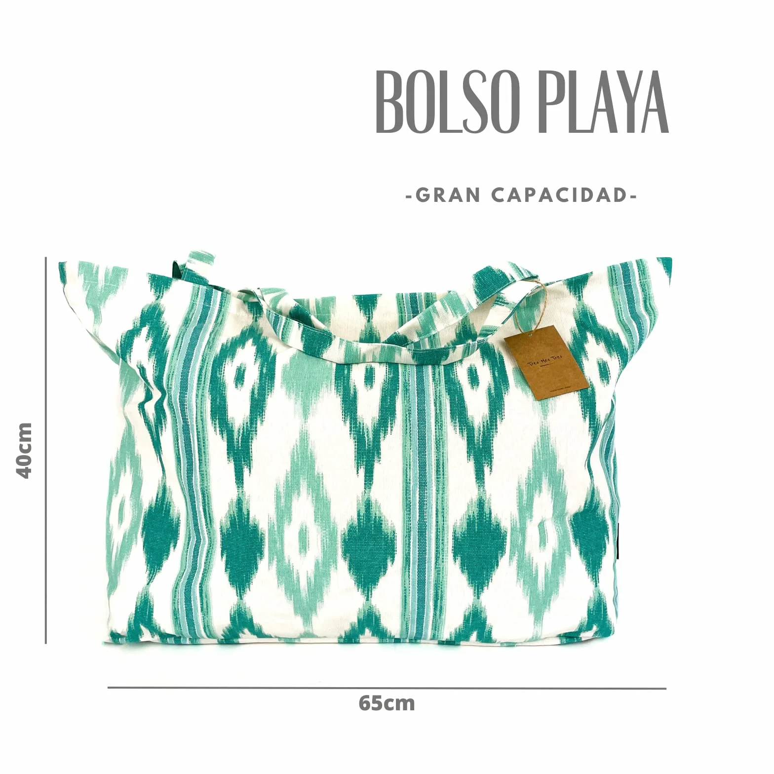 Bolsa Playa Grande XXL Familiar - Estilo Mediterráneo - Bolso Mujer para Verano y Piscina