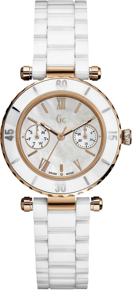 Guess 42004L1 - Reloj de Pulsera para Mujer, Color Blanco/Plata