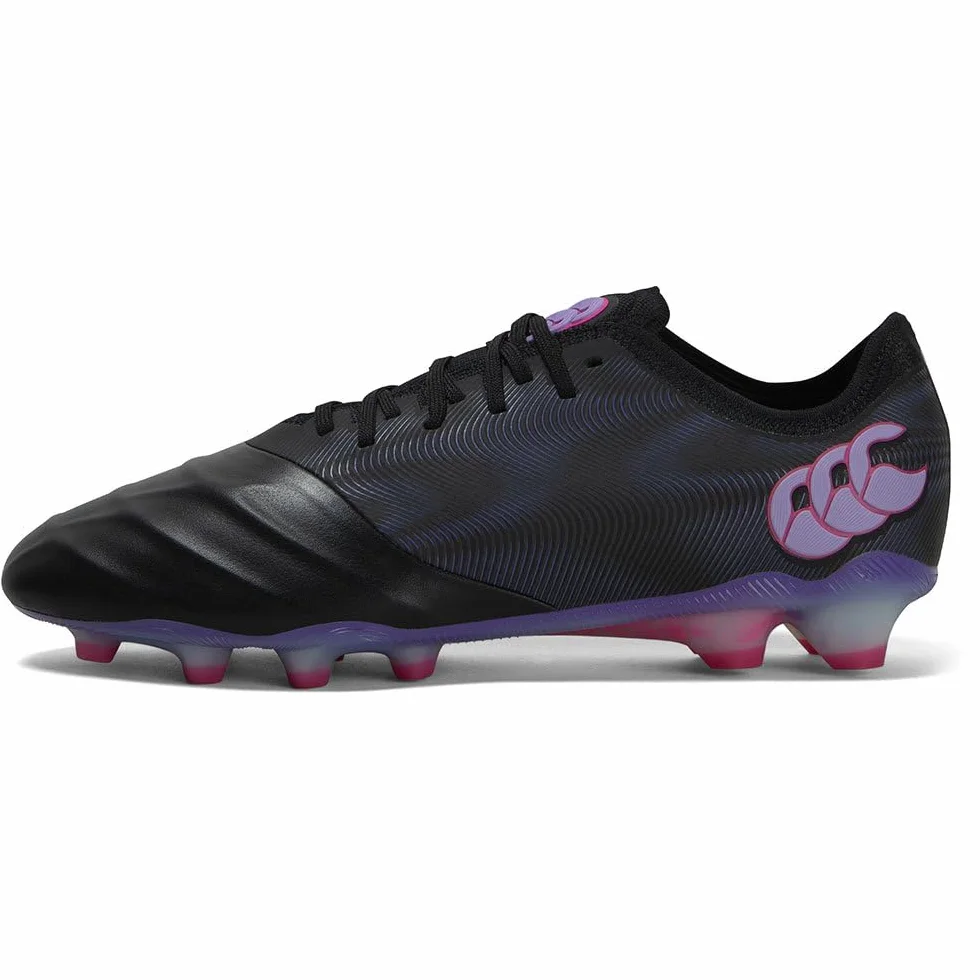 Canterbury Phoenix Genesis Elite Firm Ground, Botas Hombre, Verbena Negra, 42.5 EU