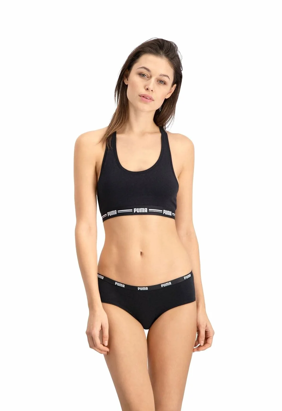 PUMA Hipster Mutandine para Mujer, Negro, XL (Pack de 3)