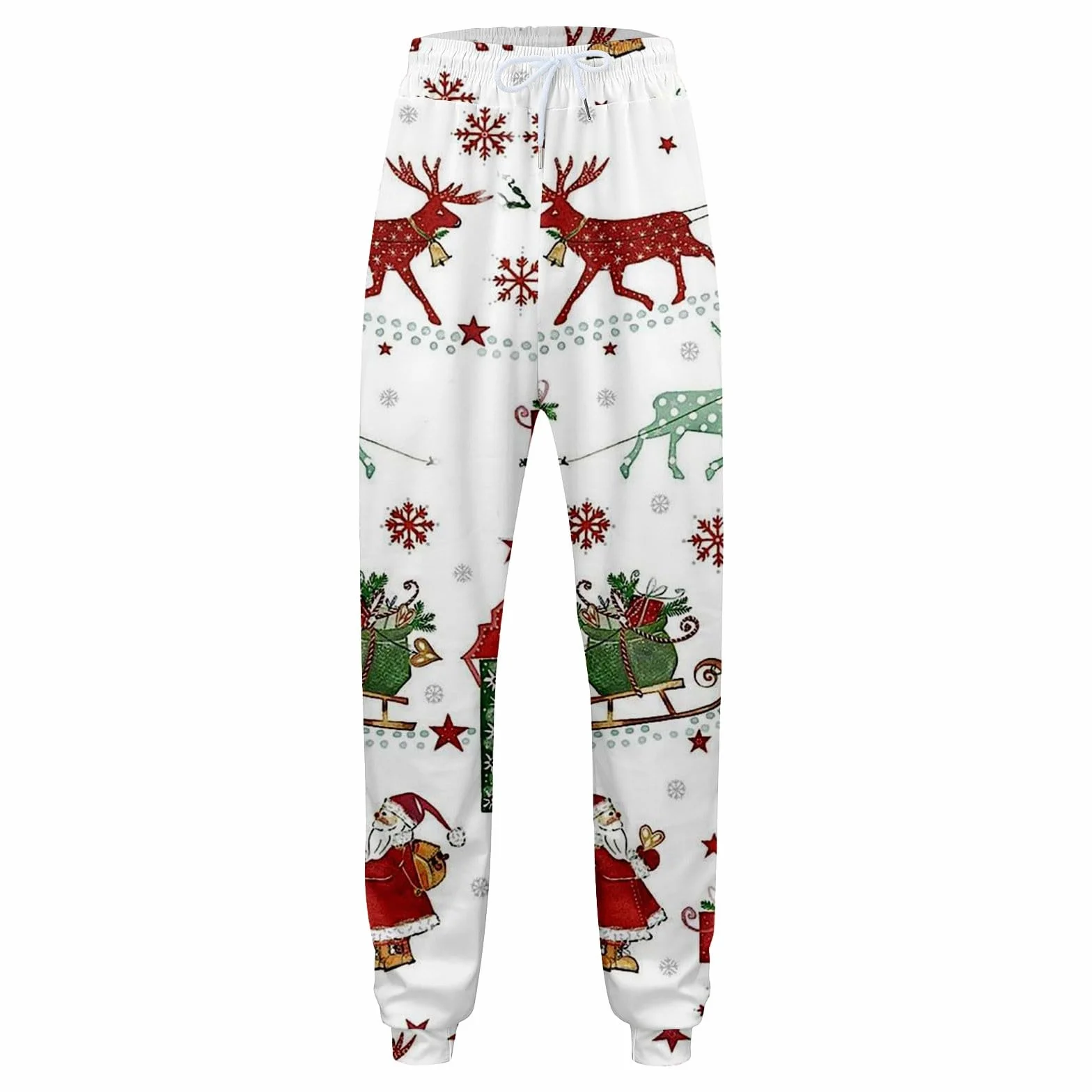 Chándal de Navidad para hombre, sudadera con capucha y pantalones 2 piezas, traje festivo