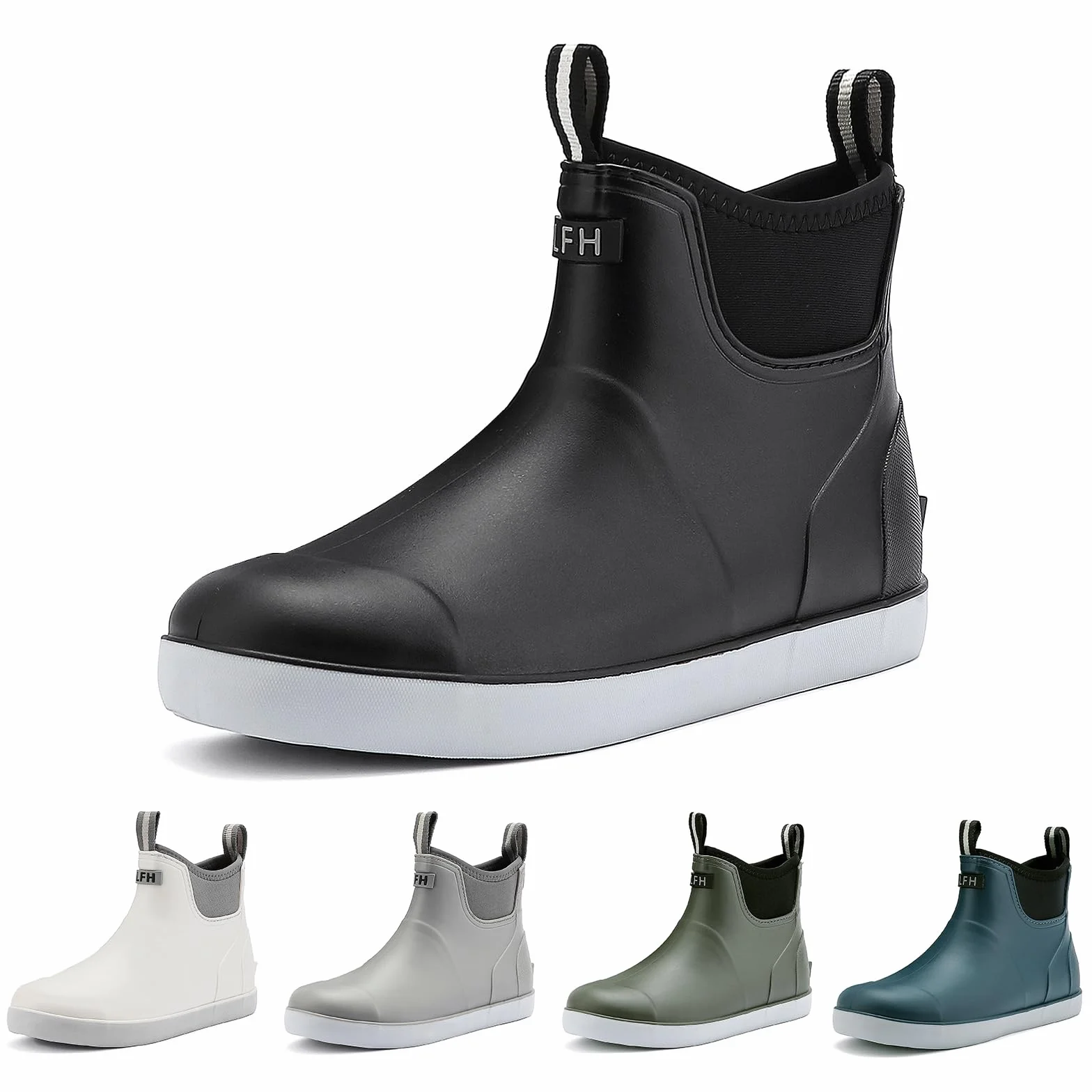 Botas De Para Hombre, Segurida Botines Agua Para Adultos, Antideslizante Hermético De PVC