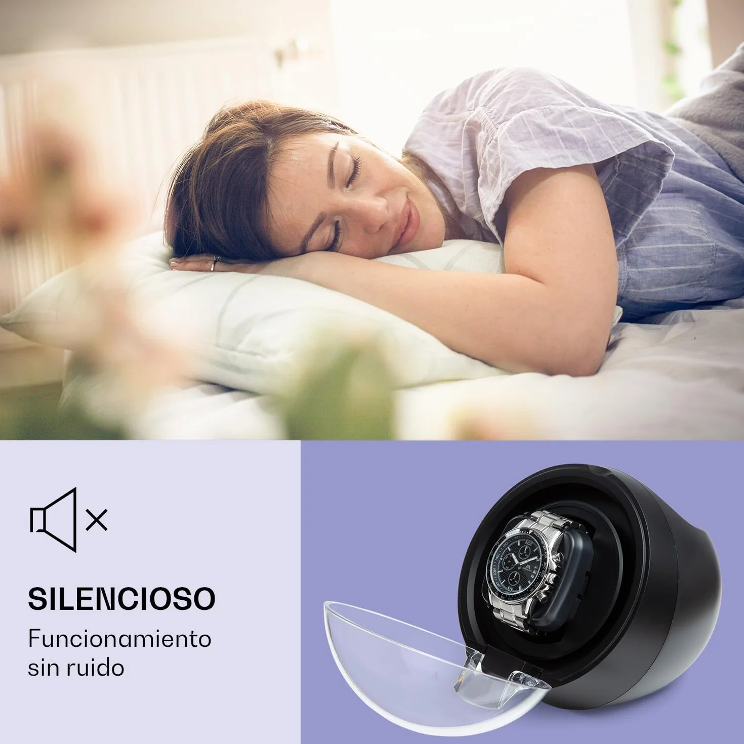 KLARSTEIN St. Gallen ll Estuche para Relojes Giratorio Rotación Ajustable 4 programas 650 900 1200 1500 TPD Iluminación LED Panel de Control táctil
